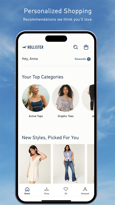 Hollister Co. App Store screenshot 6: Personalized Shopping
Recommendations we think you'll love.