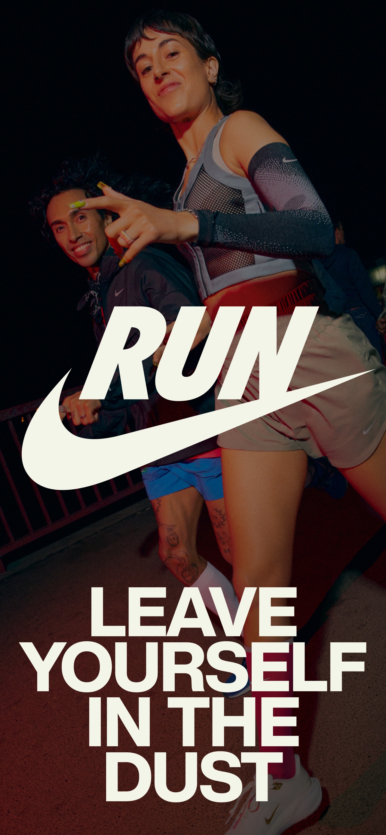 Nike Run Club App Store screenshot: LEAVE YOURSELF IN THE DUST