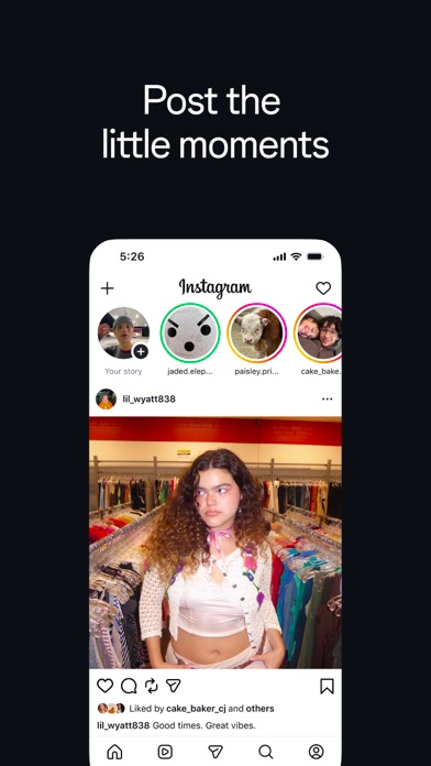 Instagram App Store screenshot 5: Post the little moments