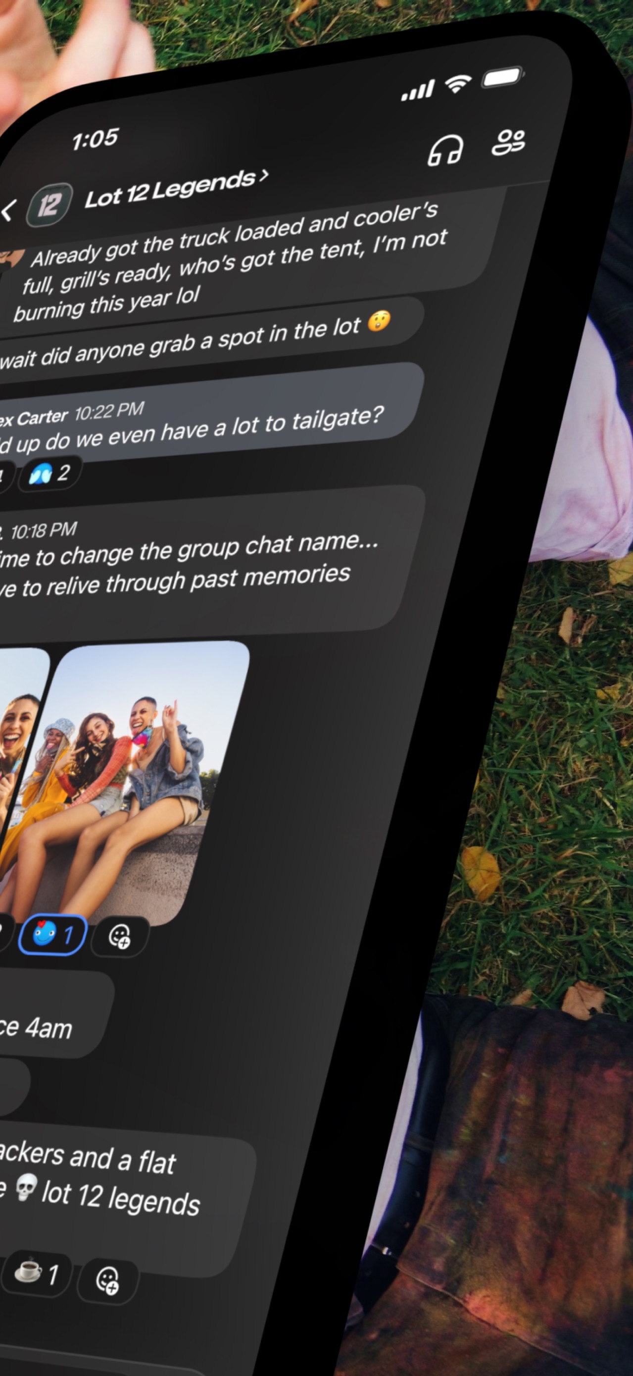 GroupMe App Store screenshot: listing design