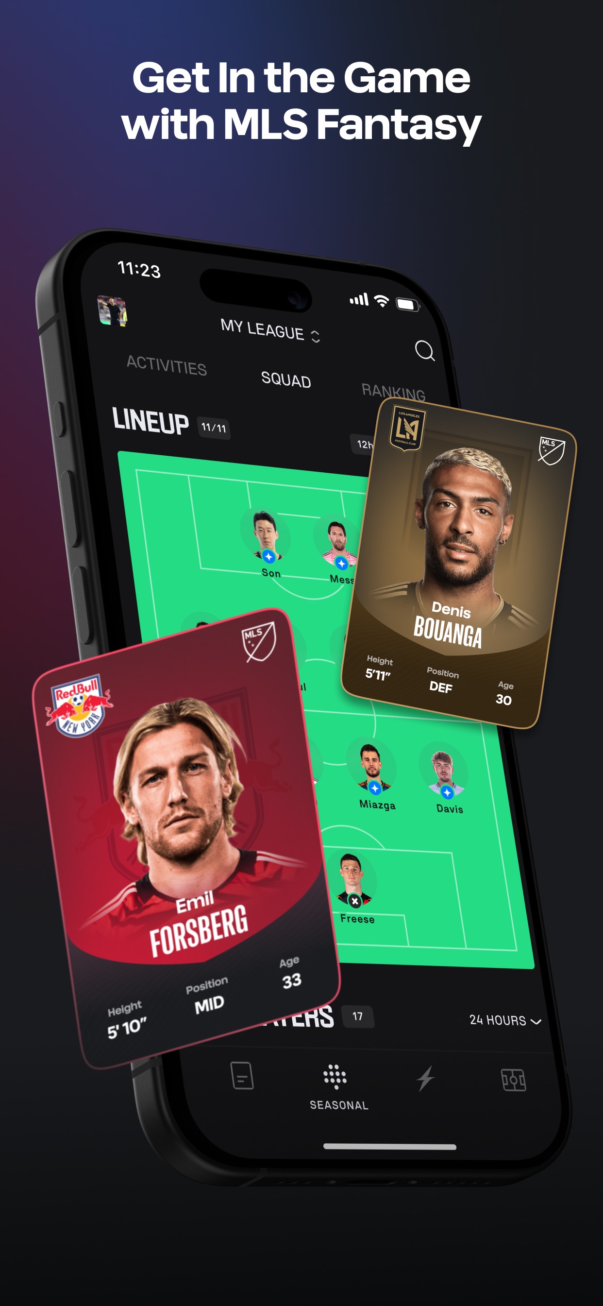 MLS App Store screenshot: Get In the Game with MLS Fantasy