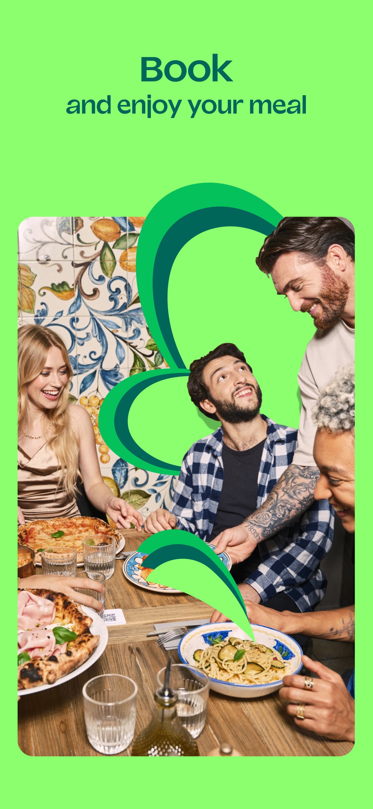 TheFork App Store screenshot: Book and enjoy your meal