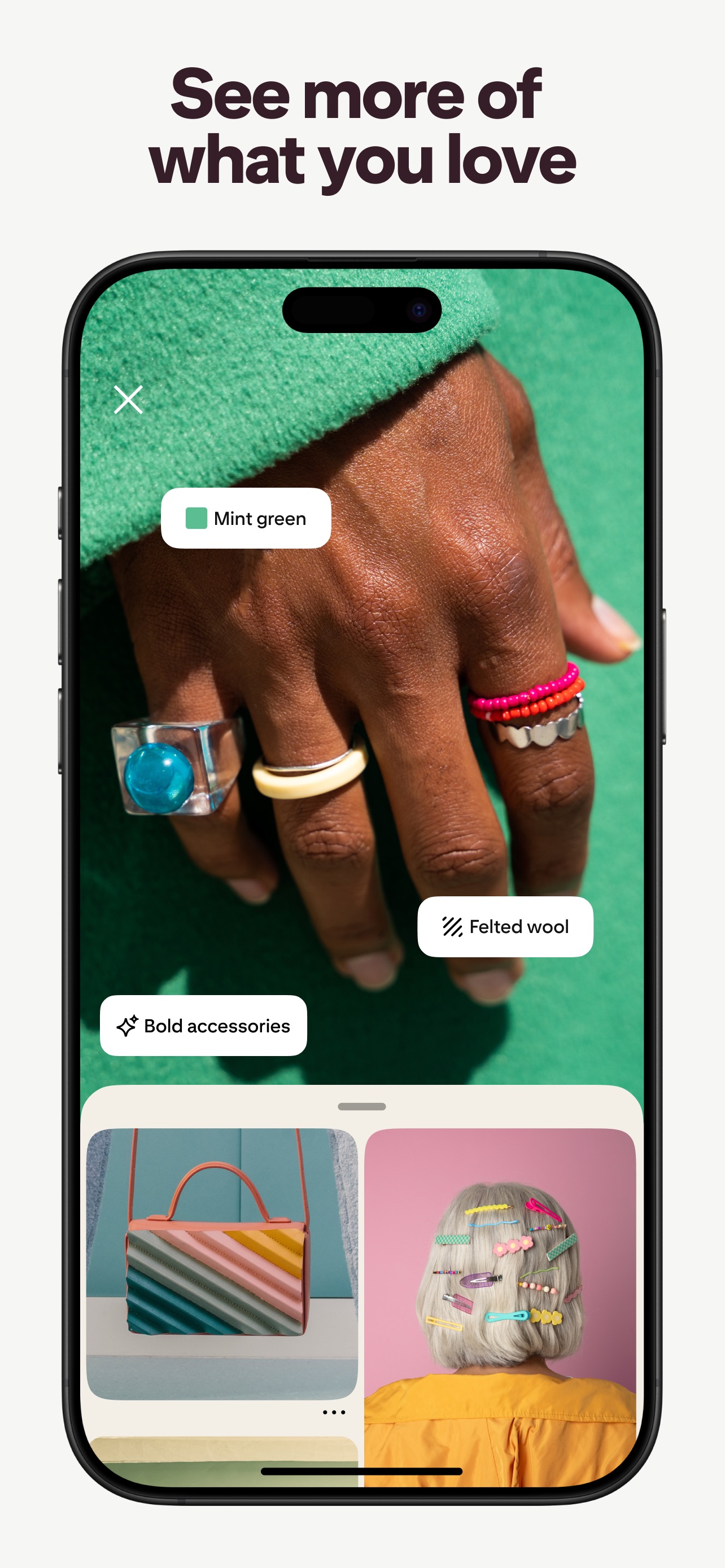 Pinterest App Store screenshot: See more of what you love