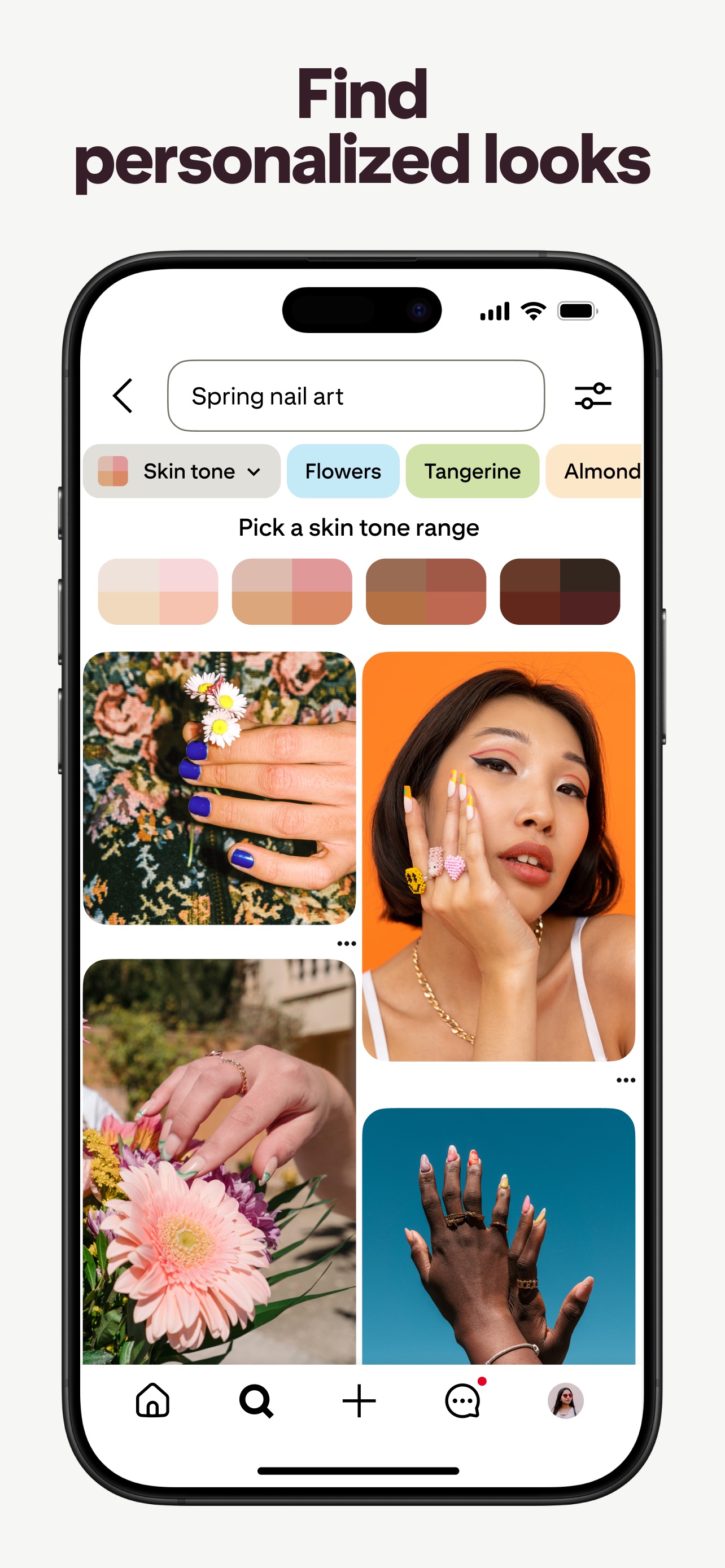 Pinterest App Store screenshot: Find personalized looks