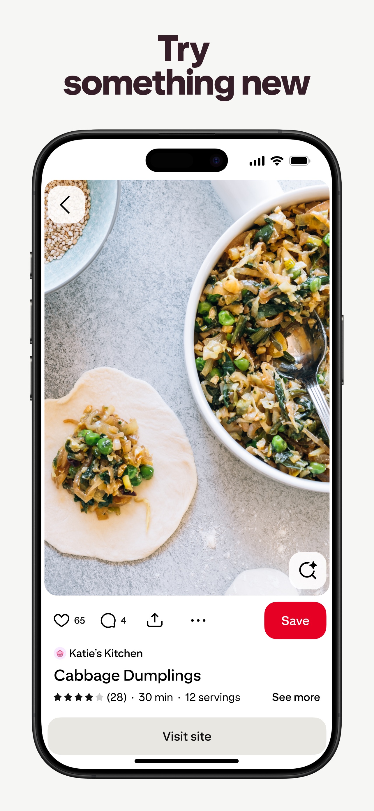 Pinterest App Store screenshot 5: Try something new