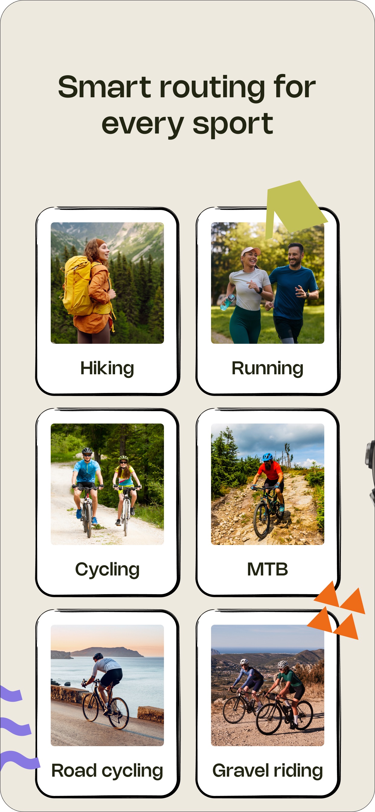 komoot App Store screenshot 6: Smart routing for every sport
