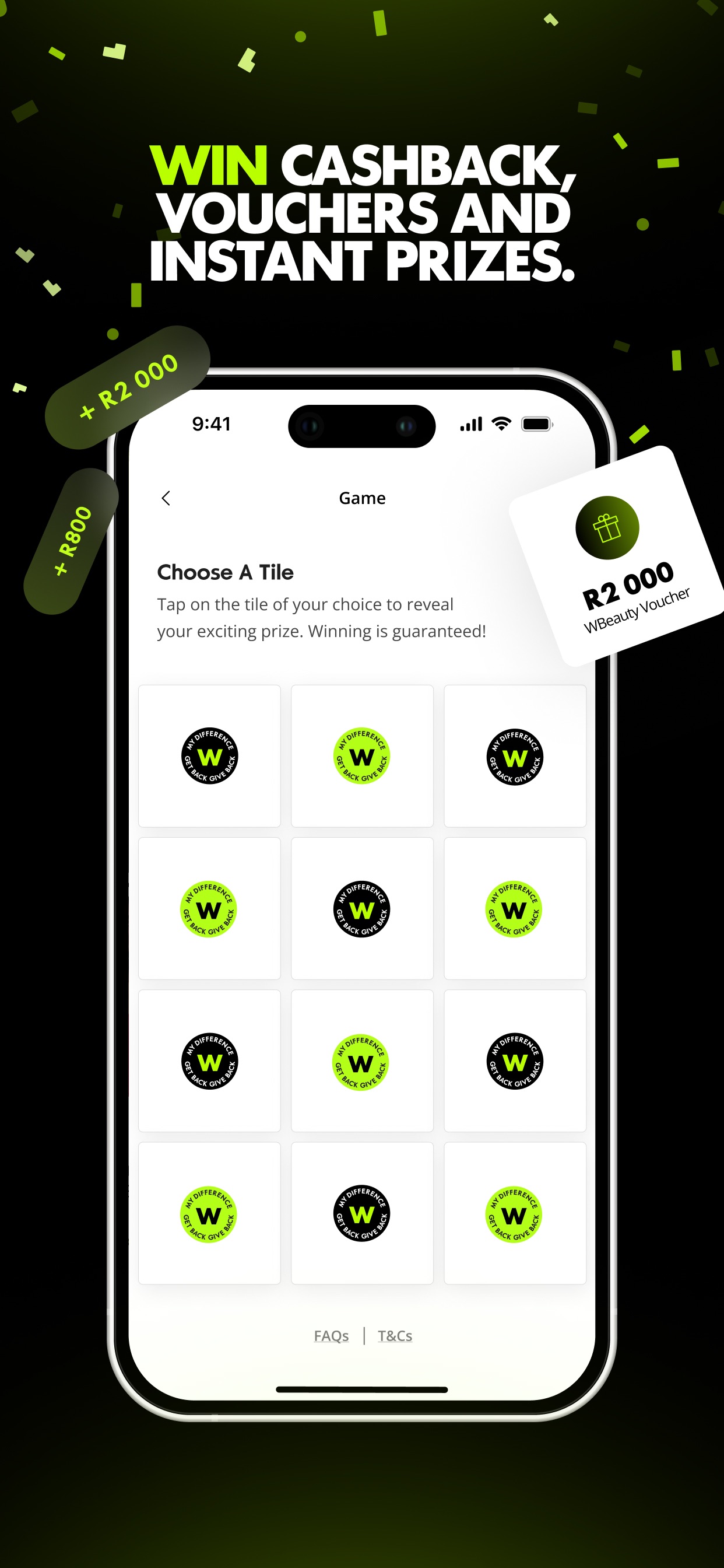 Woolworths App Store screenshot 6: WIN CASHBACK, VOUCHERS AND INSTANT PRIZES.
