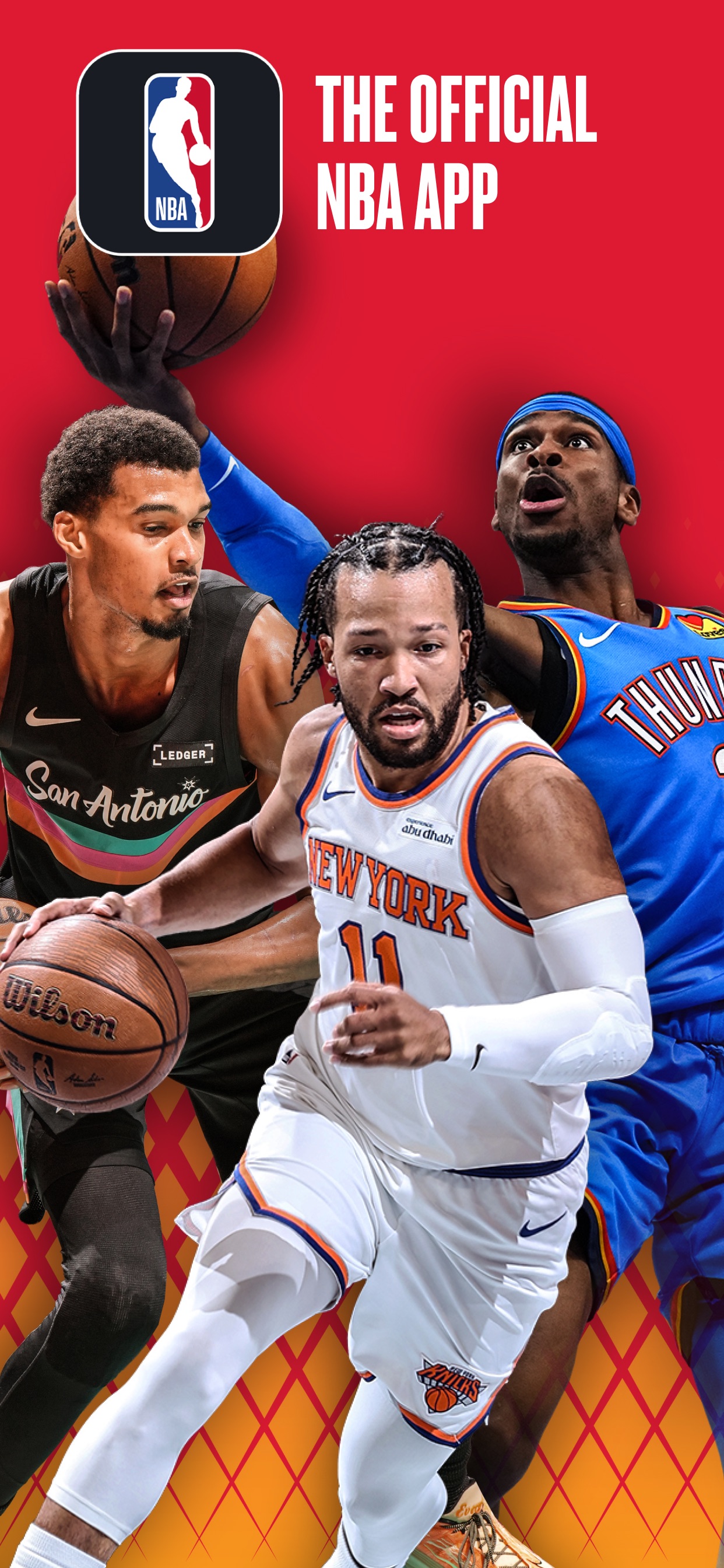 NBA App Store screenshot: THE OFFICIAL NBA APP