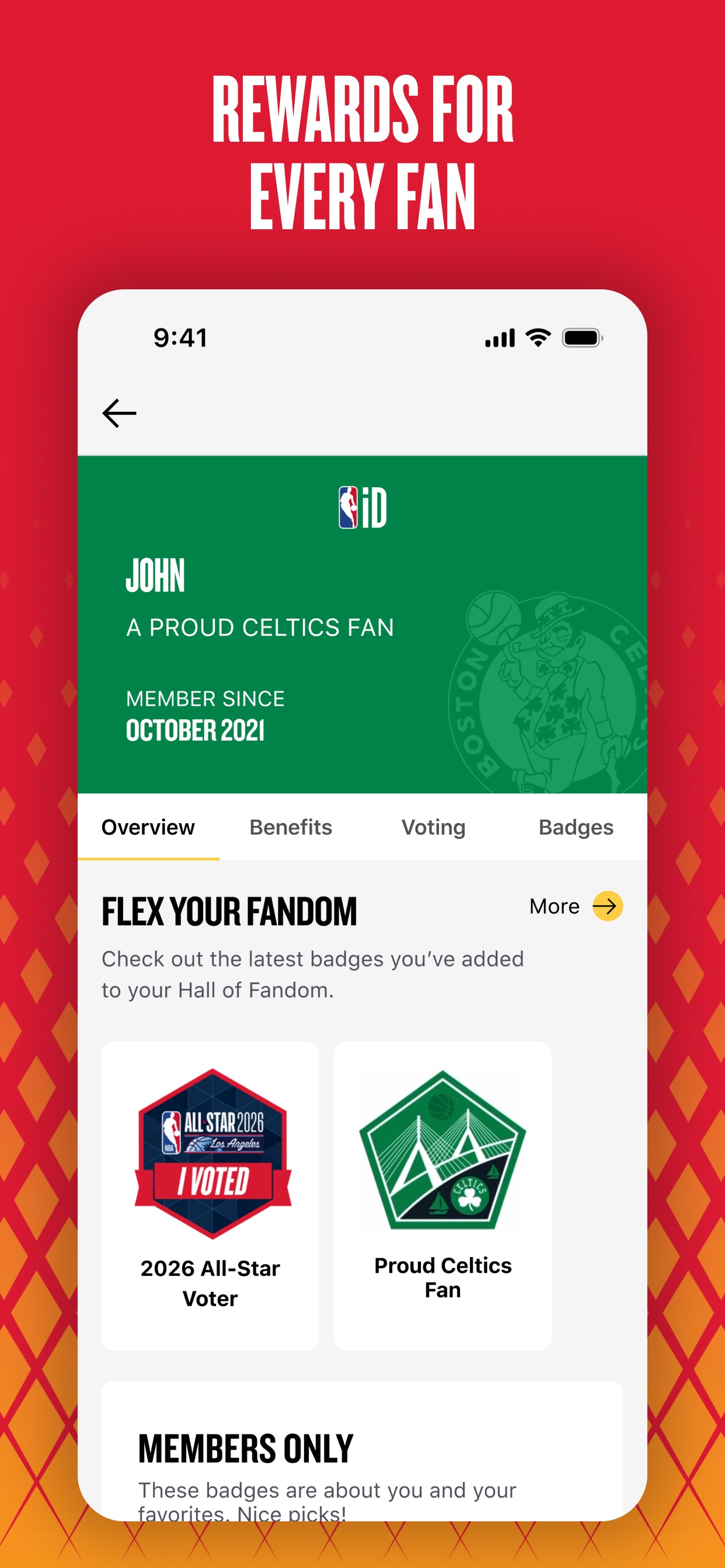 NBA App Store screenshot: REWARDS FOR EVERY FAN