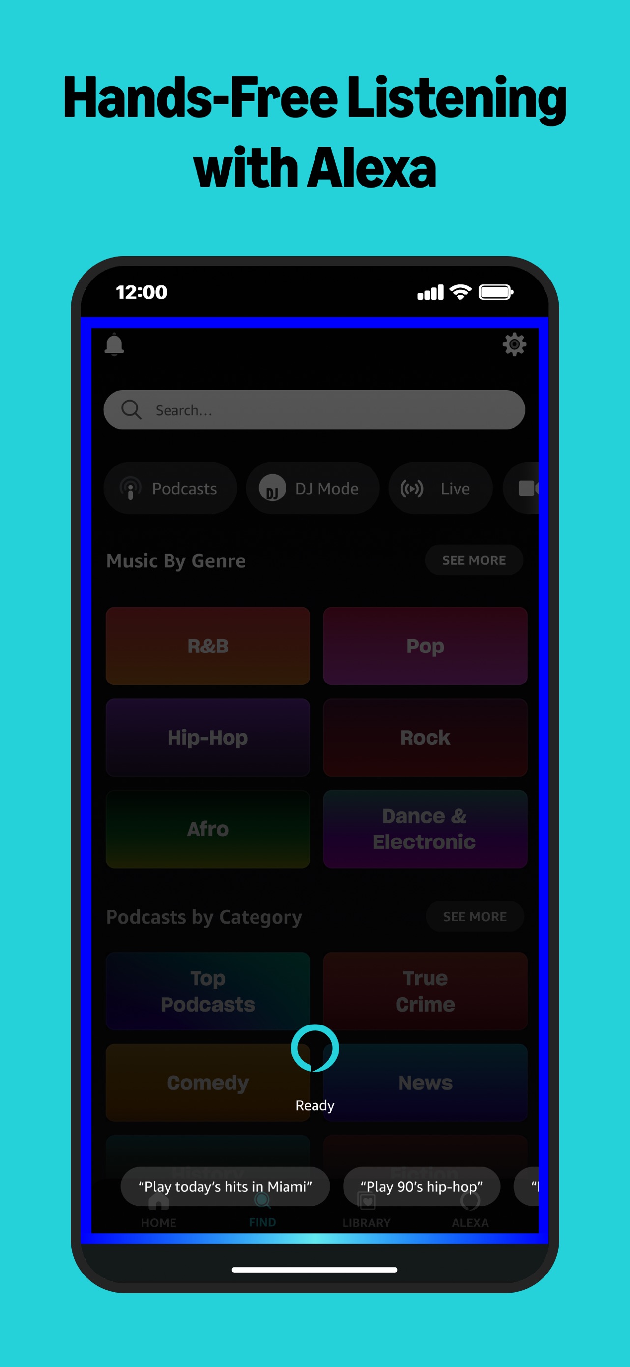 Amazon Music App Store screenshot 7: Hands-Free Listening with Alexa