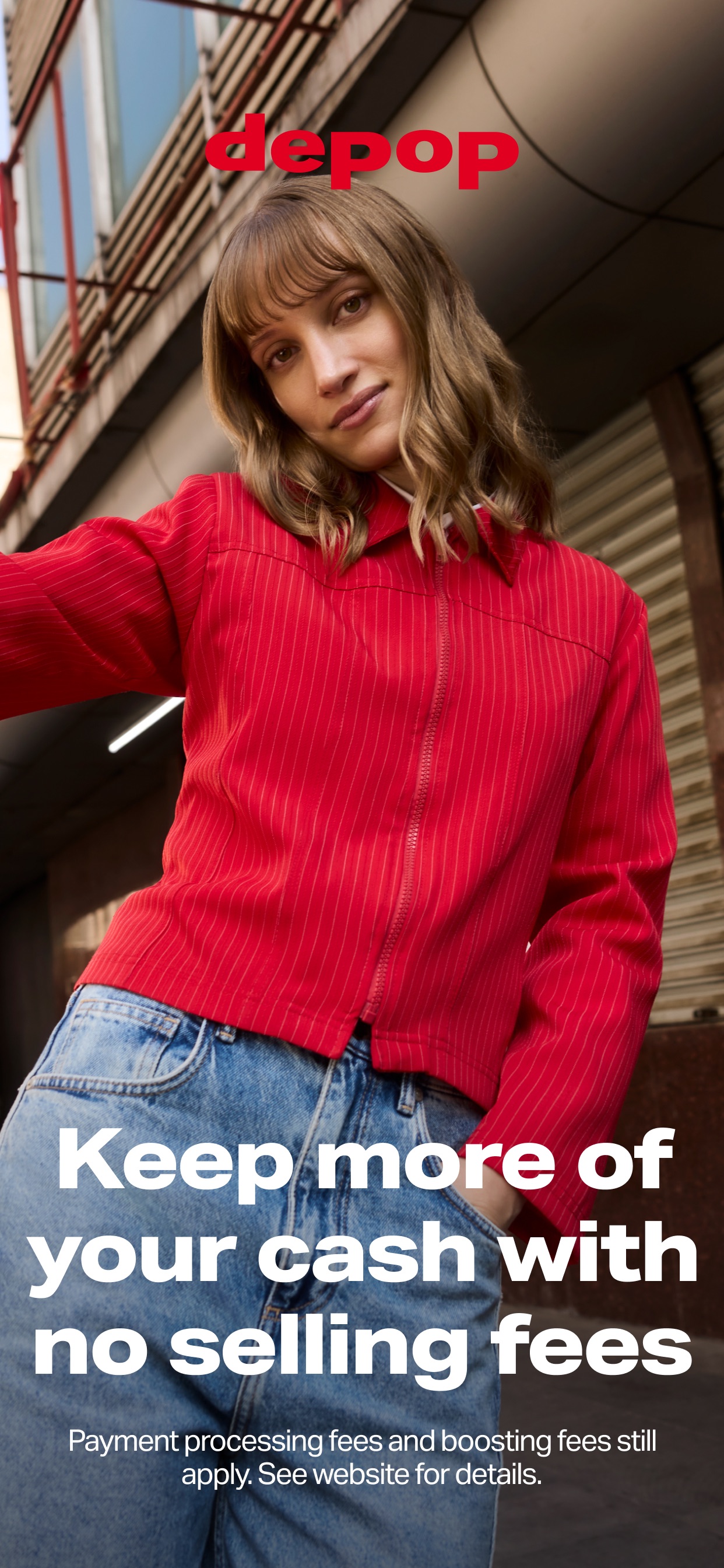 Depop App Store screenshot: Keep more of your cash with no selling fees