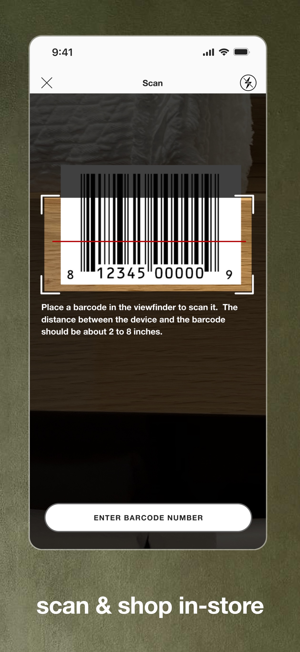 Crate & Barrel App Store screenshot 6: scan & shop in-store