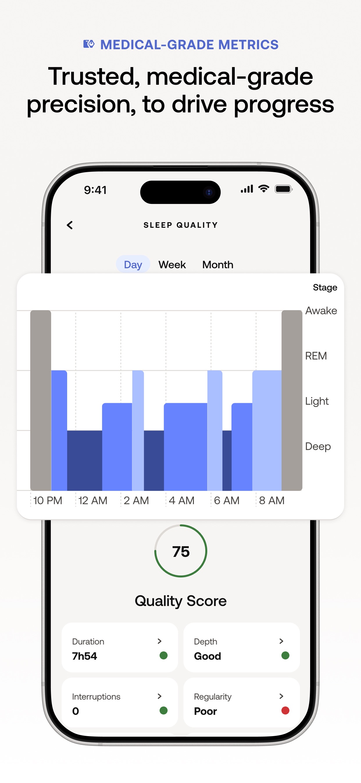 Withings Health Mate App Store screenshot 7: Trusted, medical-grade precision, to drive progress