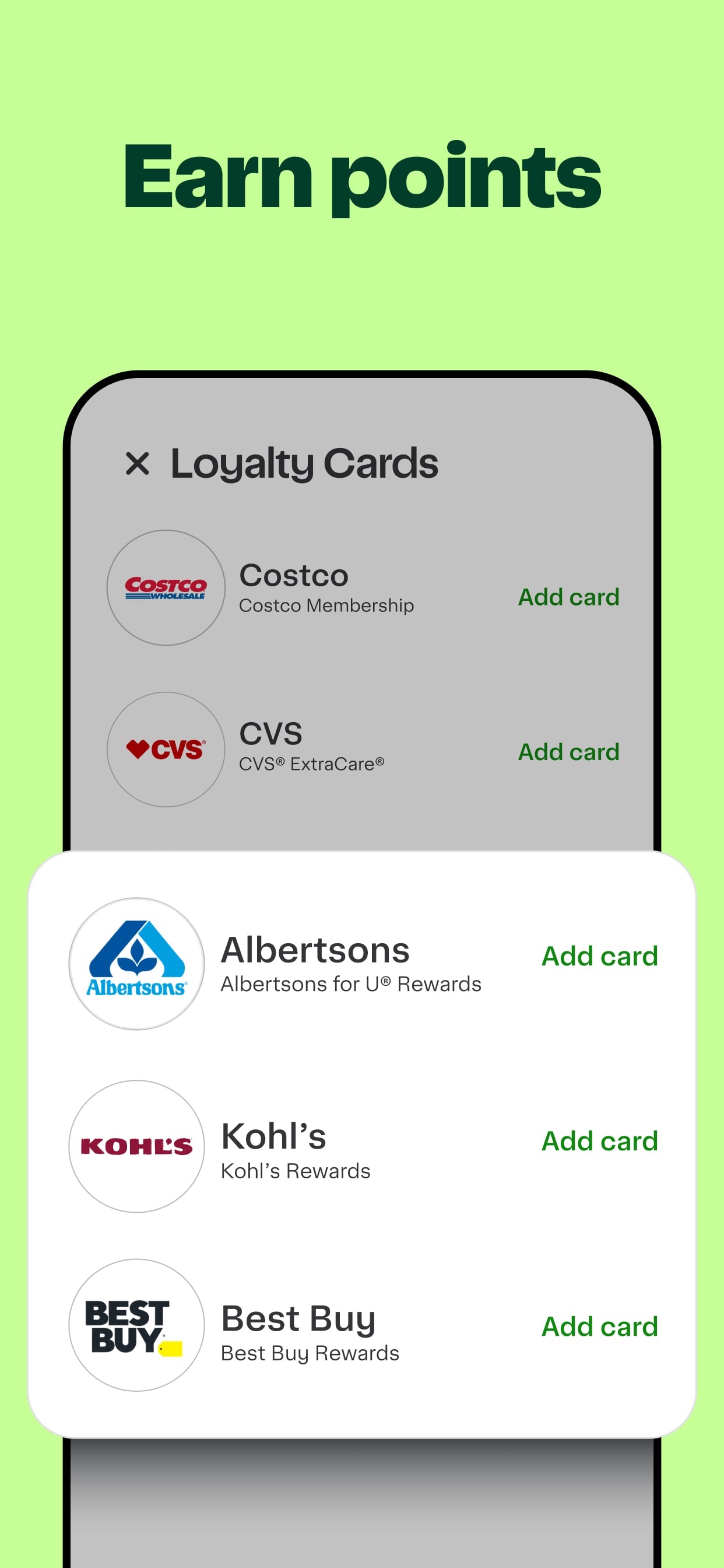 Instacart App Store screenshot 7: Earn points