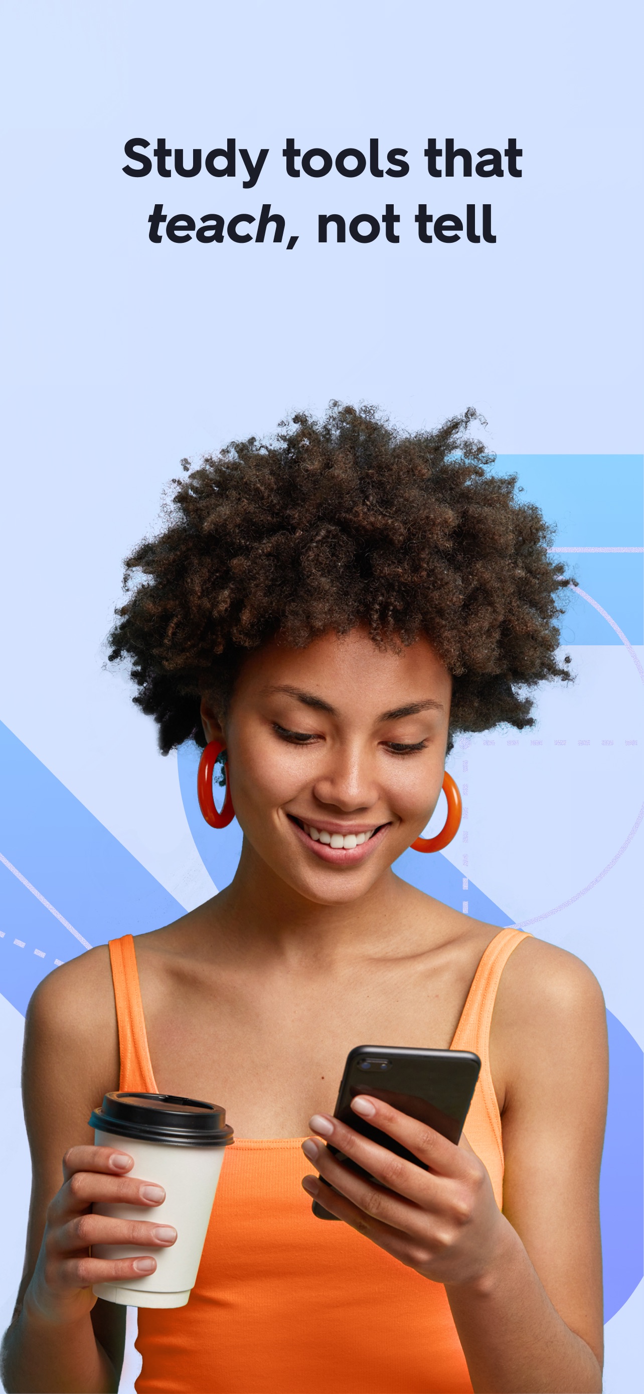 Quizlet App Store screenshot: Study tools that teach, not tell