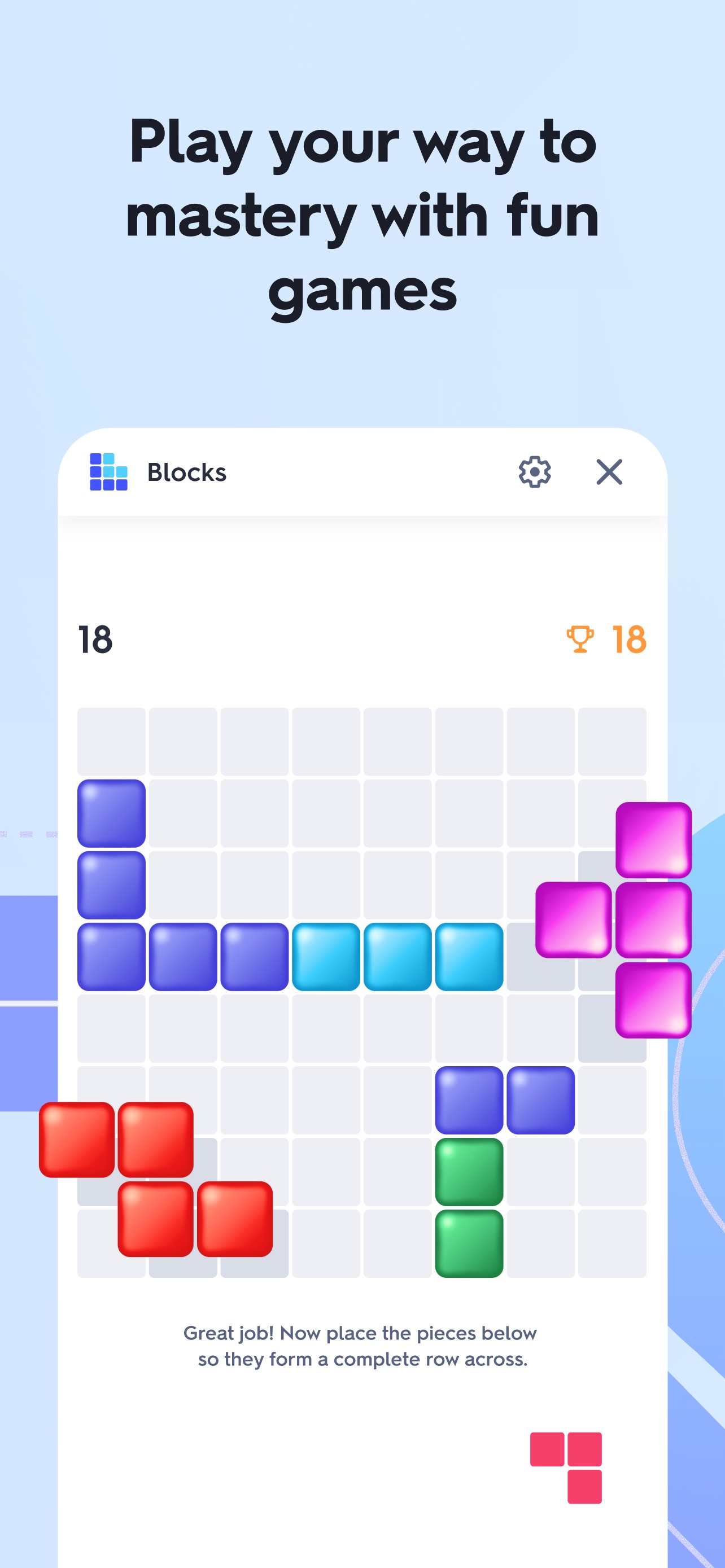 Quizlet App Store screenshot: Play your way to mastery with fun games