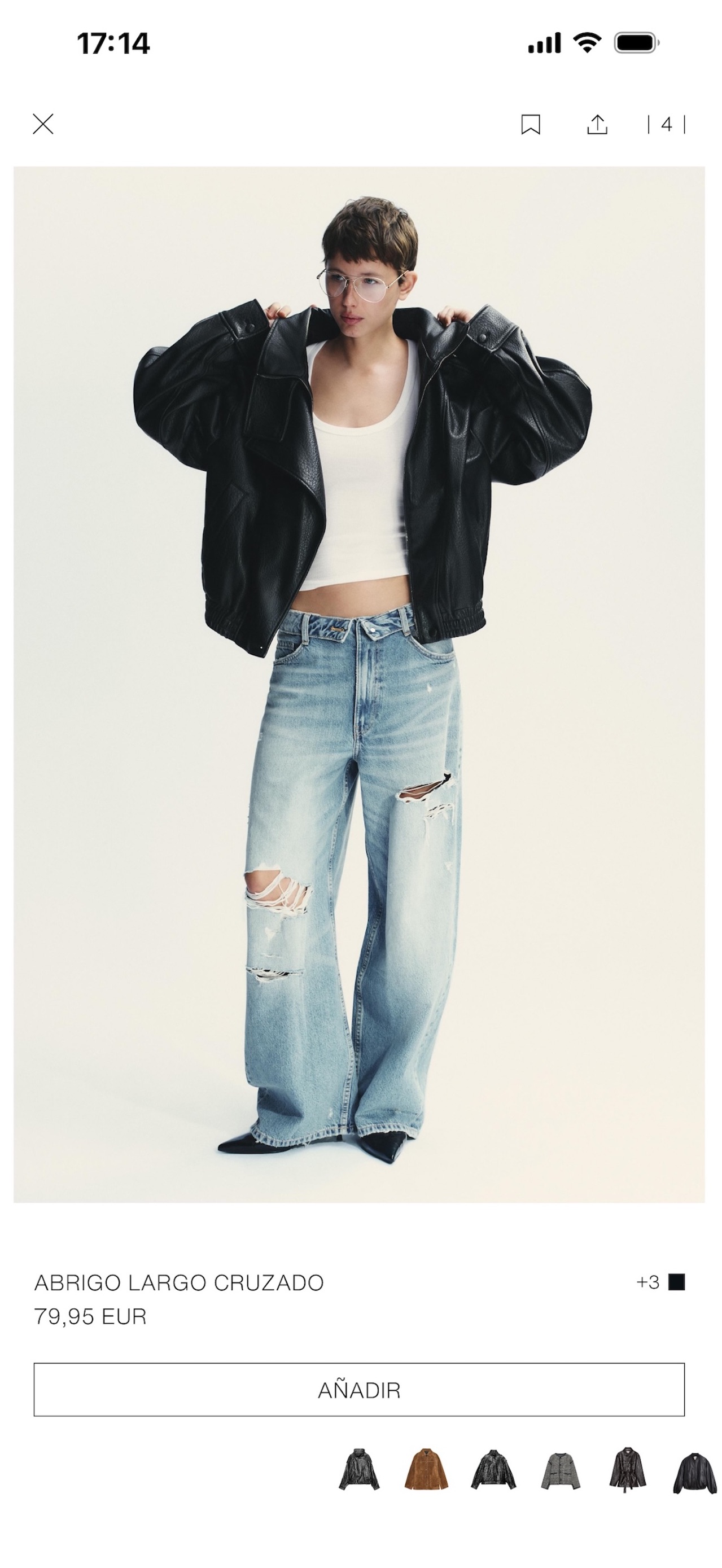 ZARA App Store screenshot 5: listing design