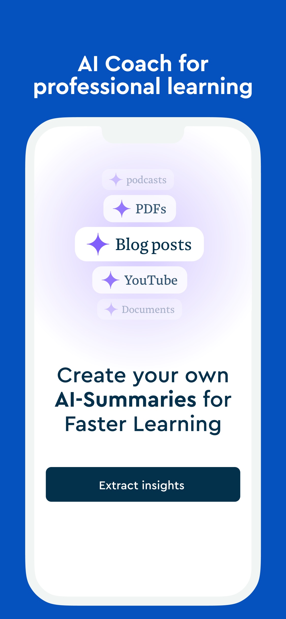 Blinkist App Store screenshot 5: AI Coach for professional learning