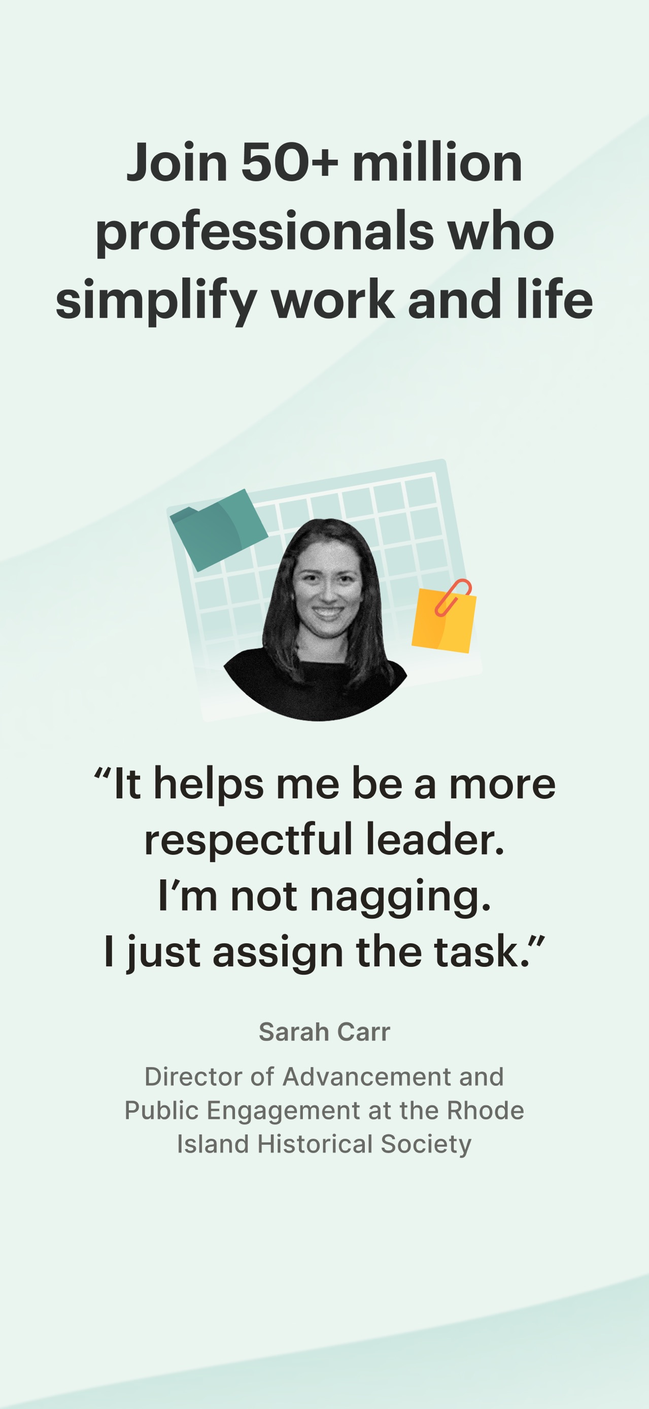 Todoist App Store screenshot 6: Join 50+ million professionals who simplify work and life