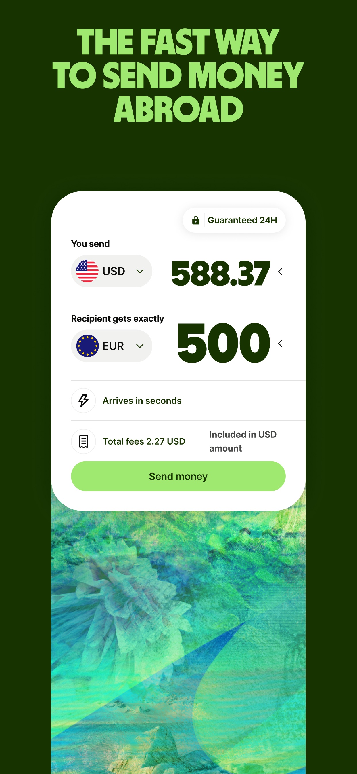 Wise App Store screenshot: THE FAST WAY TO SEND MONEY ABROAD