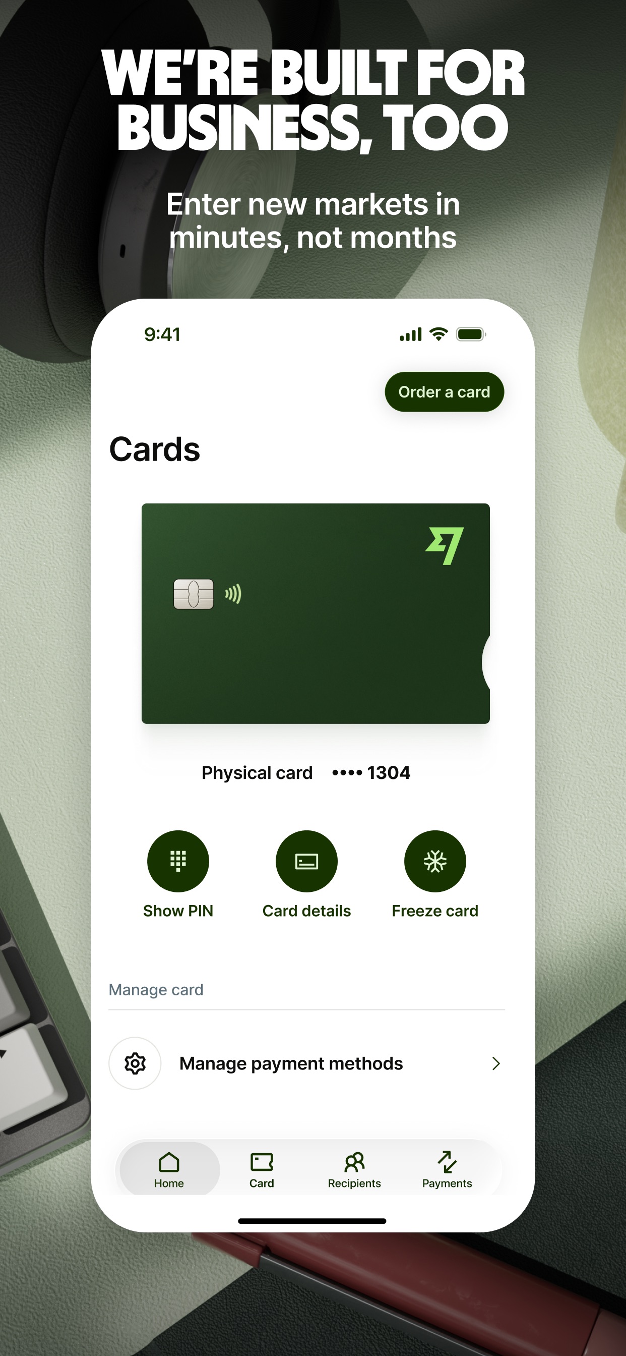 Wise App Store screenshot 6: WE'RE BUILT FOR BUSINESS, TOO