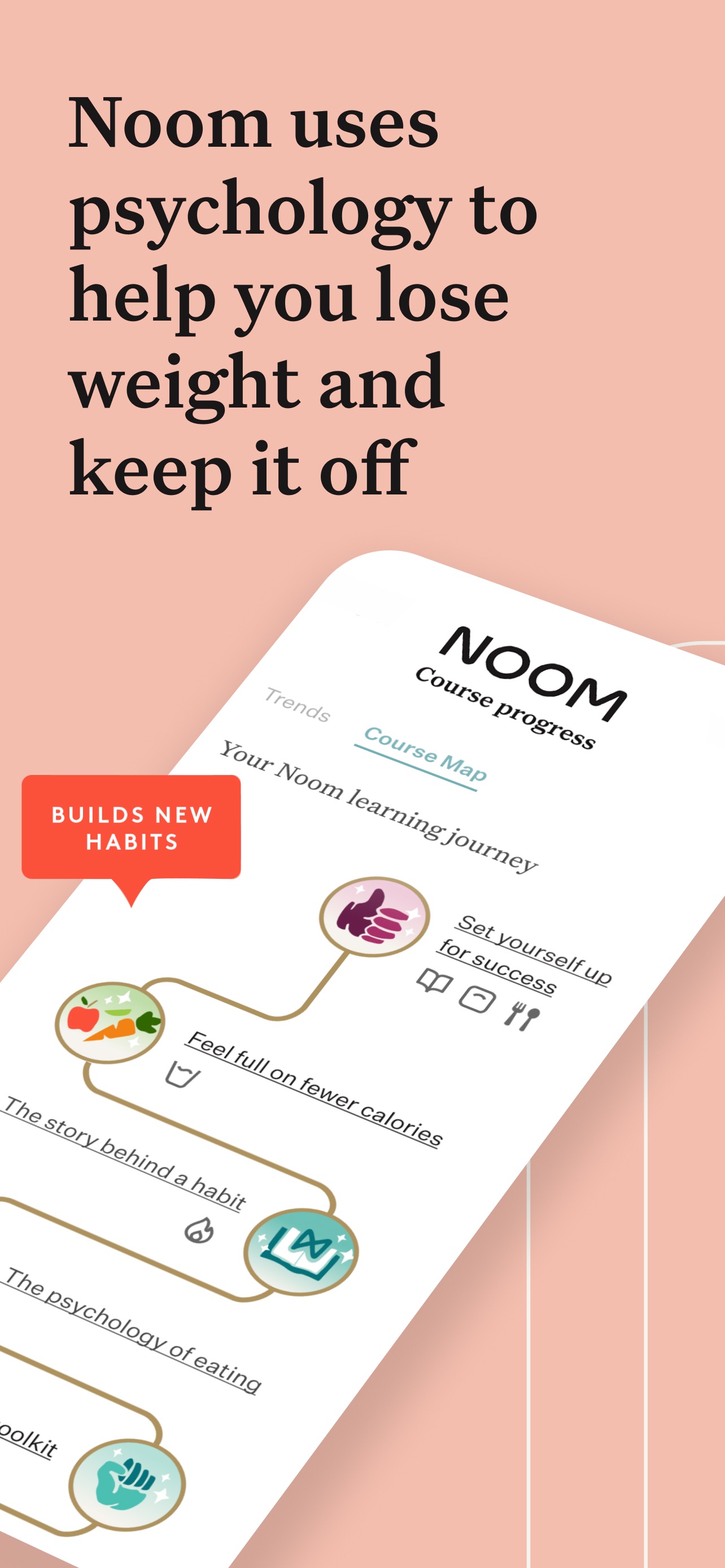 Noom App Store screenshot: Noom uses psychology to help you lose weight and keep it off