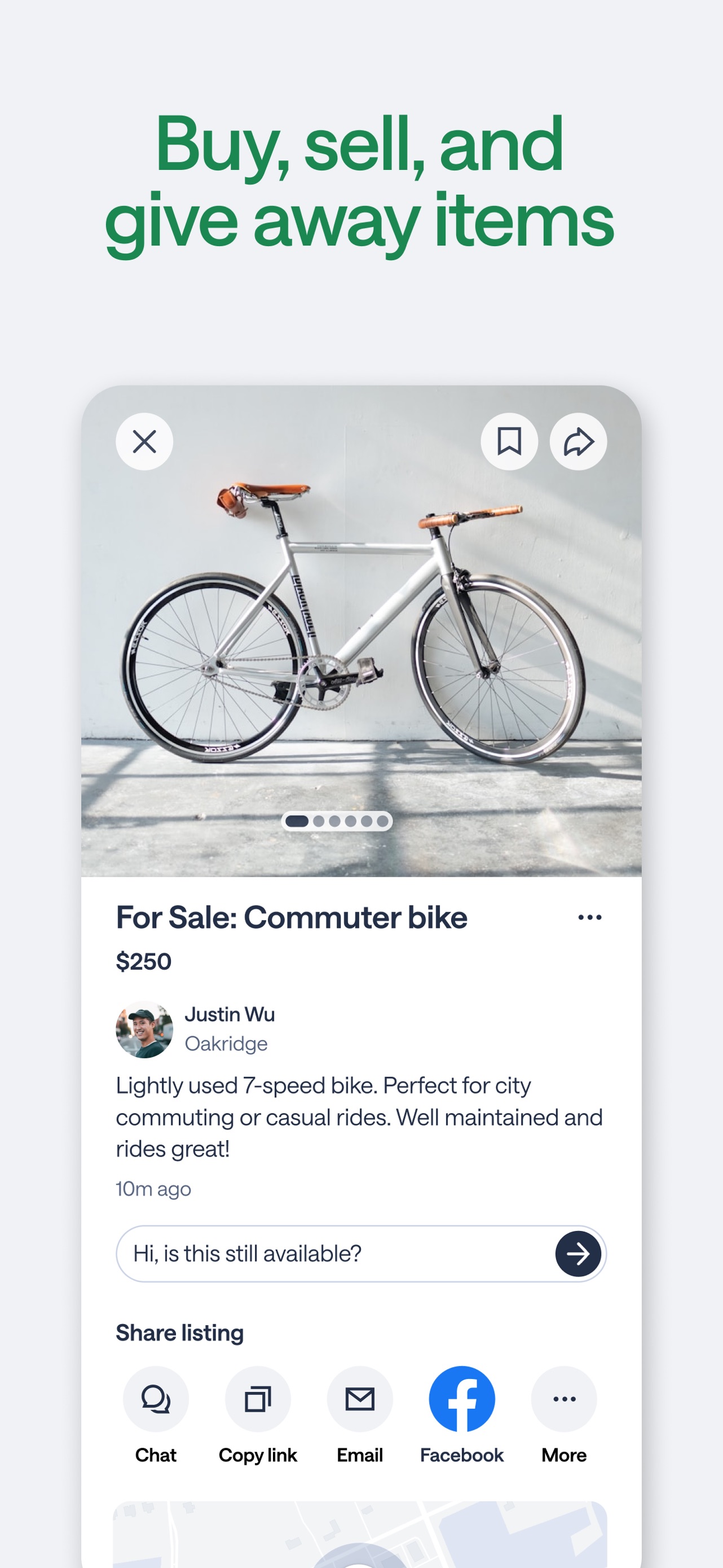 Nextdoor App Store screenshot 5: Buy, sell, and give away items