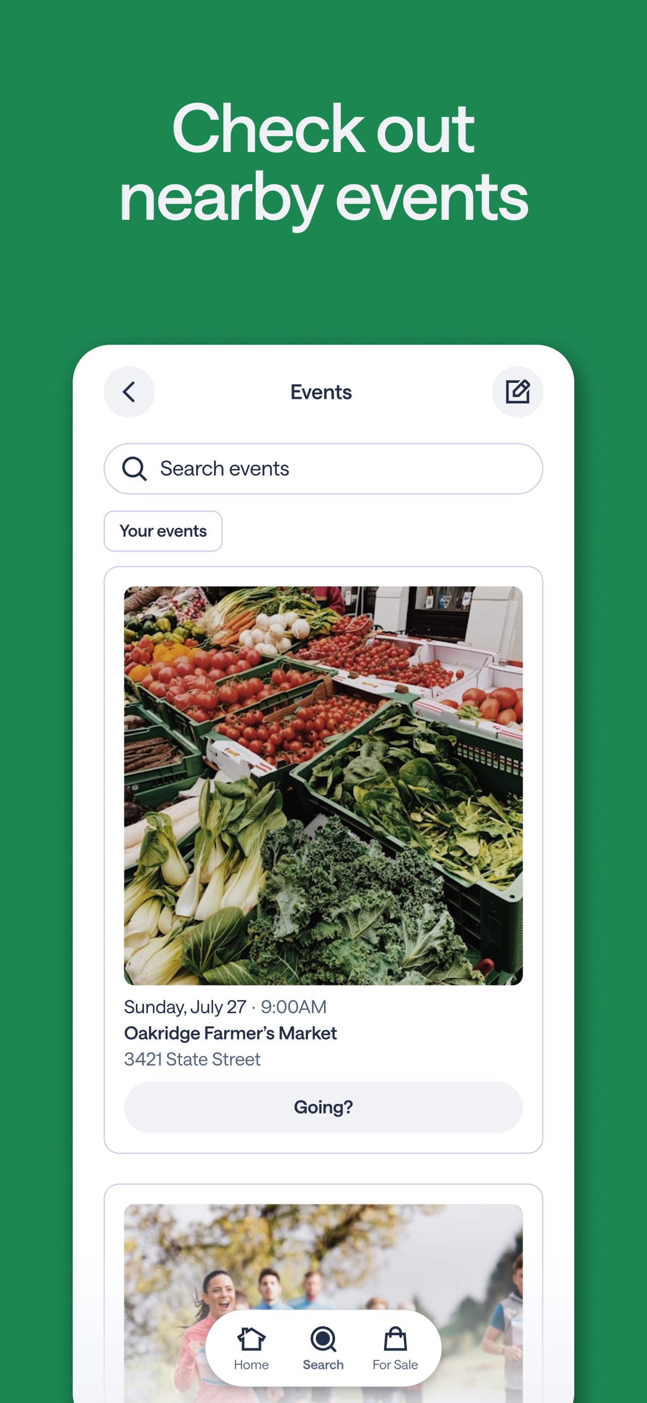 Nextdoor App Store screenshot 6: Check out nearby events