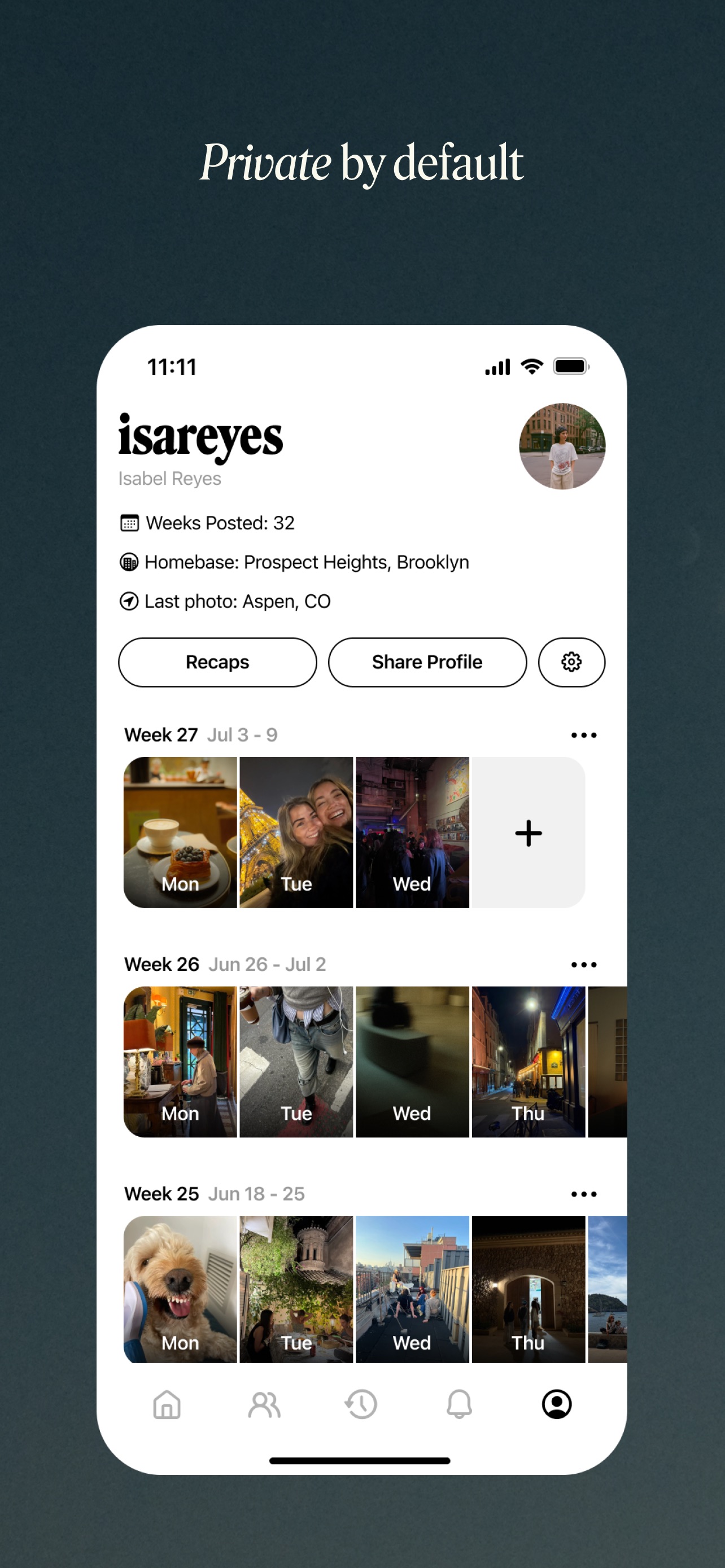 Retro App Store screenshot: Private by default