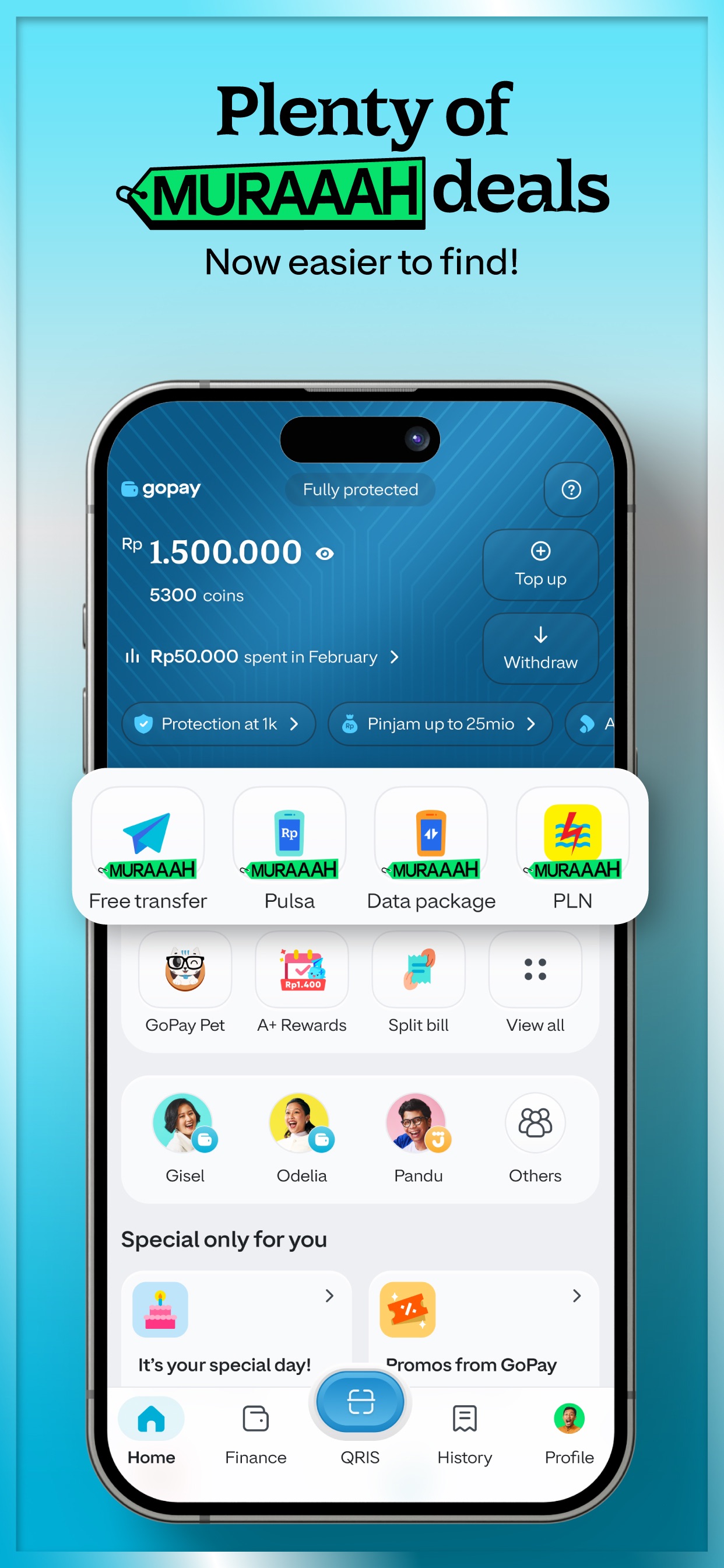 GoPay App Store screenshot: Plenty of MURAAAH deals
Now easier to find!