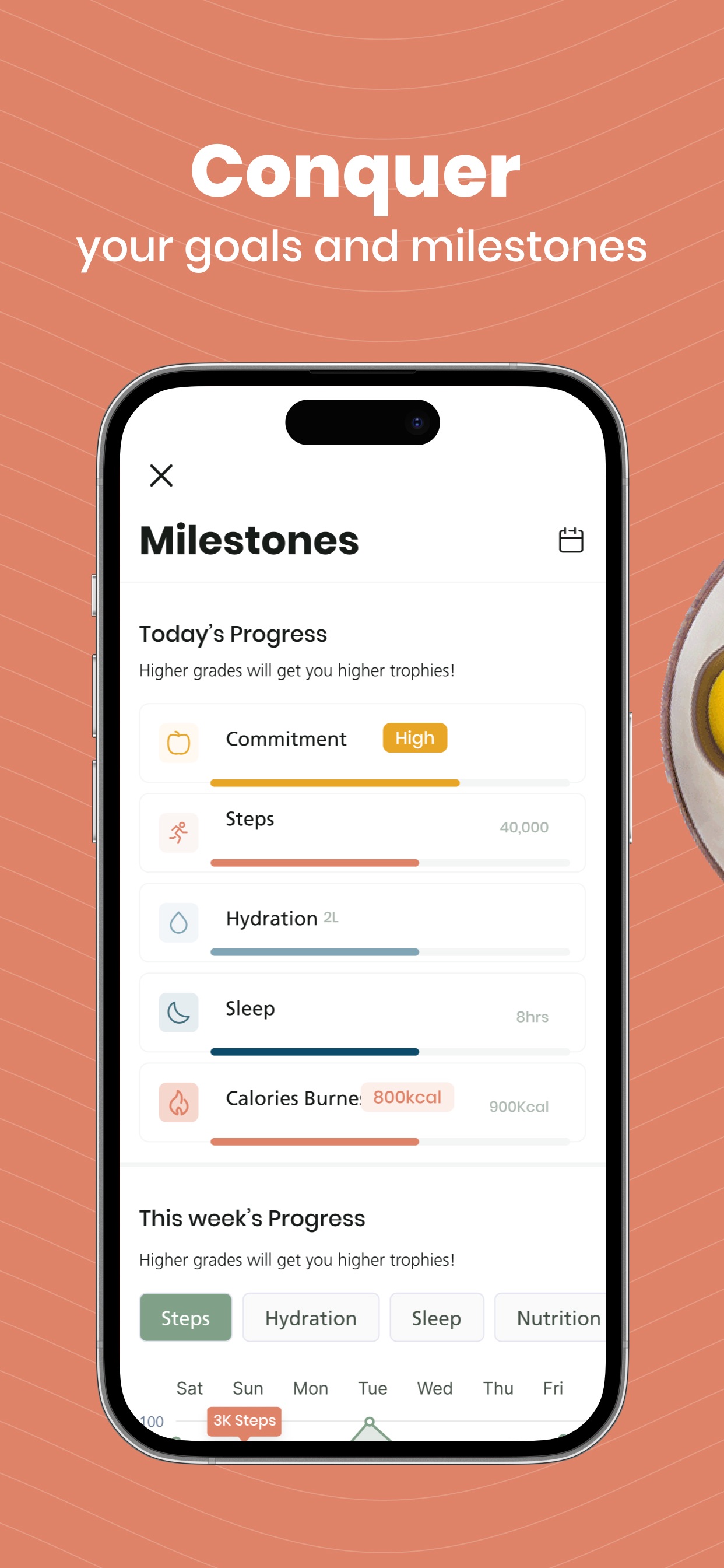 Numo App Store screenshot 7: Conquer your goals and milestones