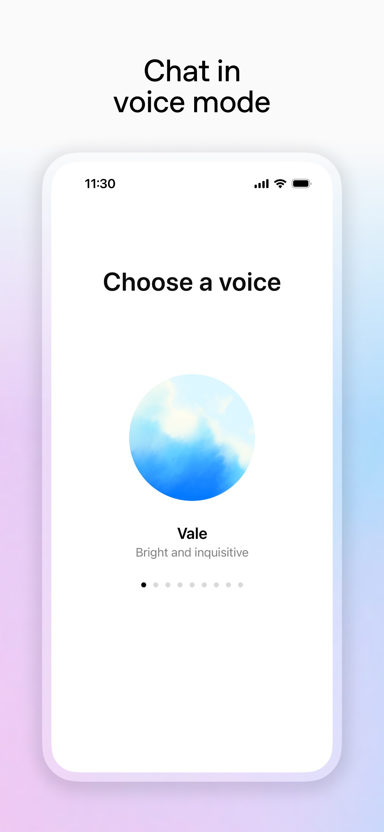 ChatGPT App Store screenshot 5: Chat in voice mode