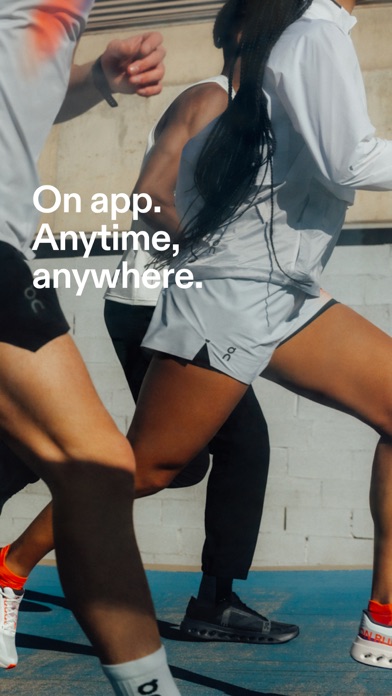On App Store screenshot: On app. Anytime, anywhere.