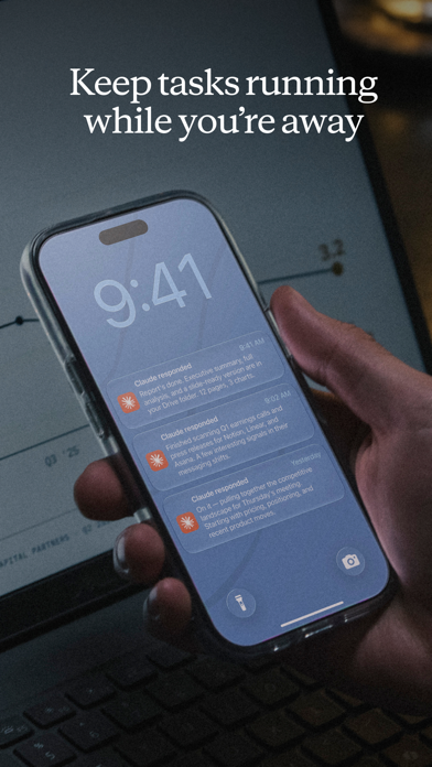 Claude App Store screenshot 6: Keep tasks running while you’re away