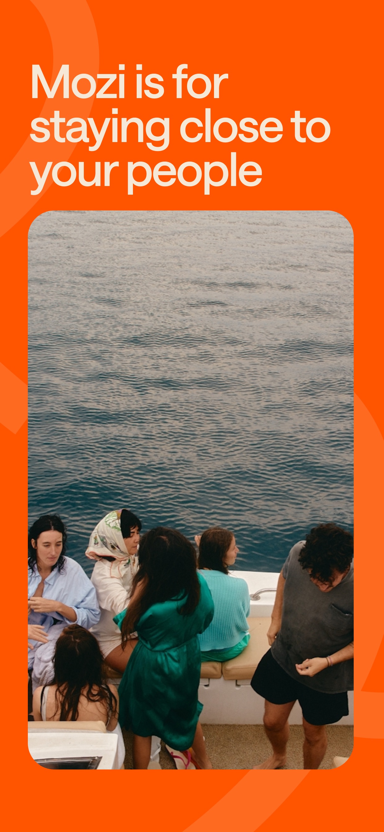 Mozi App Store screenshot: Mozi is for staying close to your people
