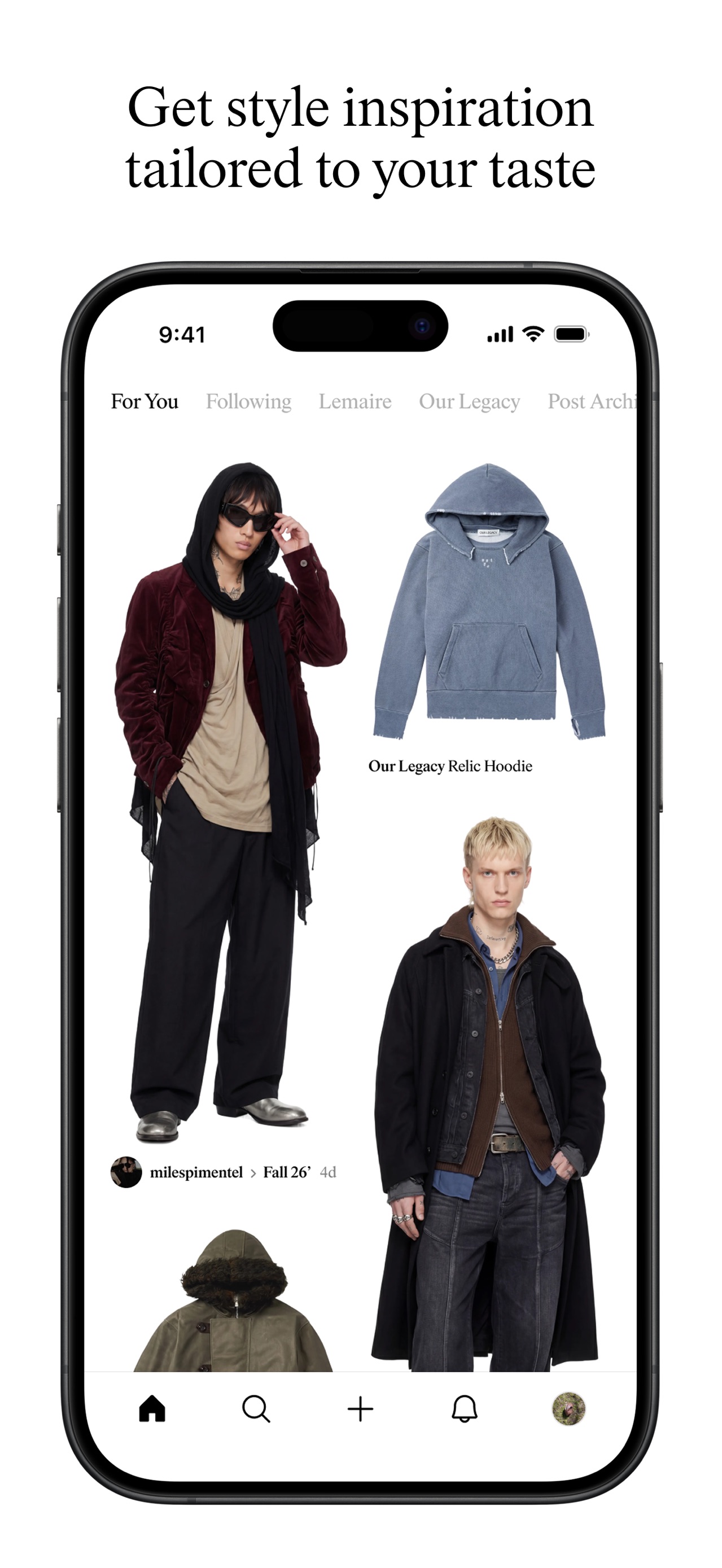 Doji App Store screenshot: Get style inspiration tailored to your taste