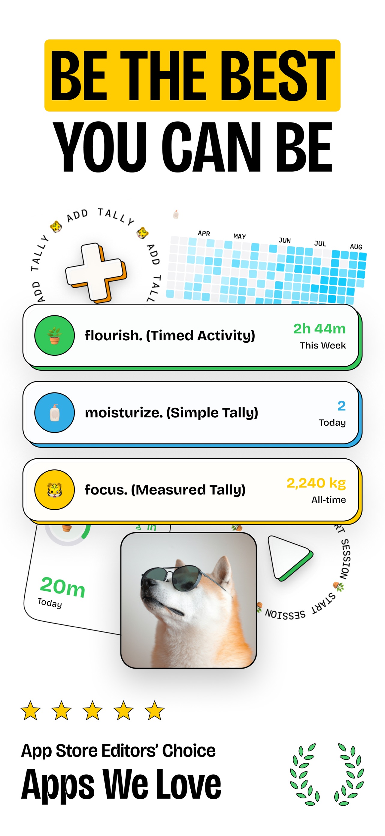timespent App Store screenshot: listing design