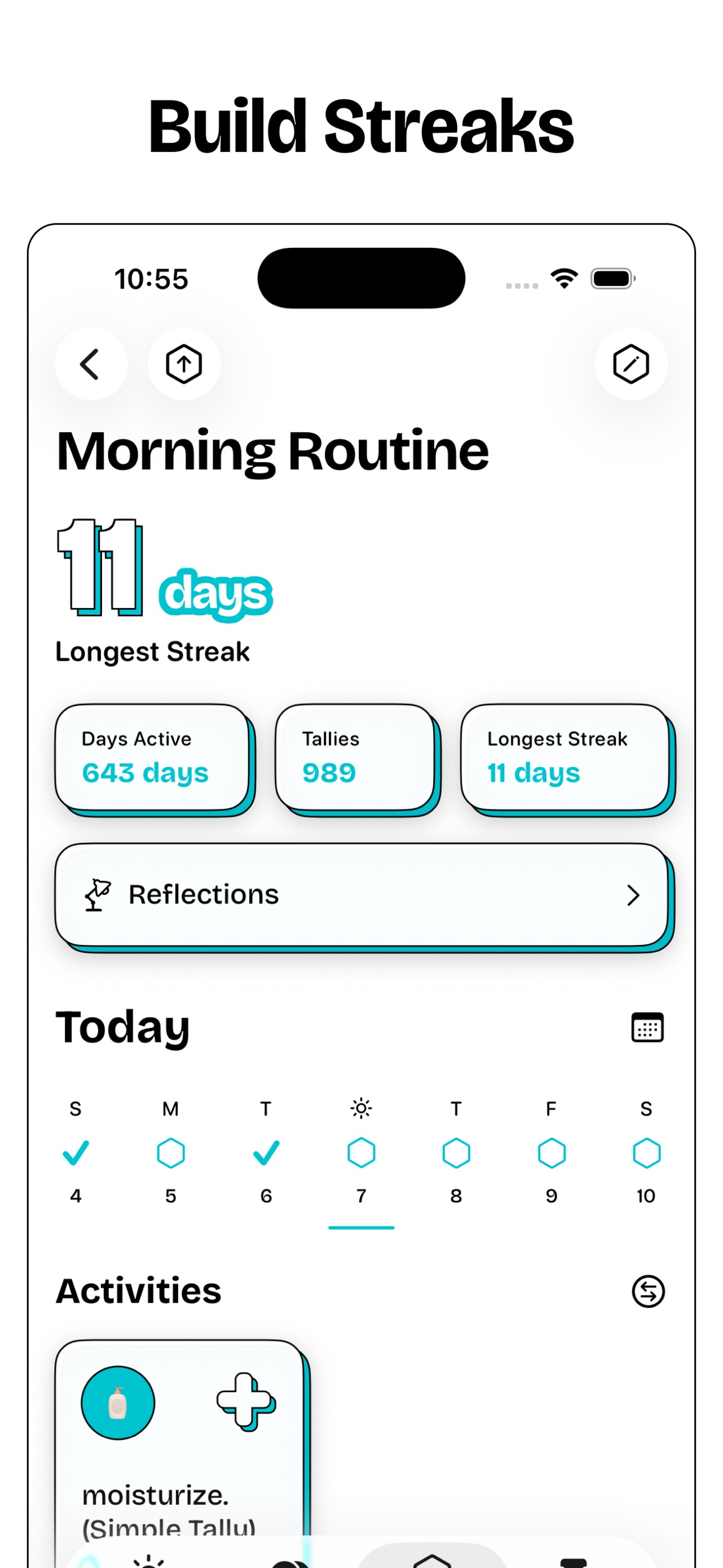 timespent App Store screenshot 8: Build Streaks