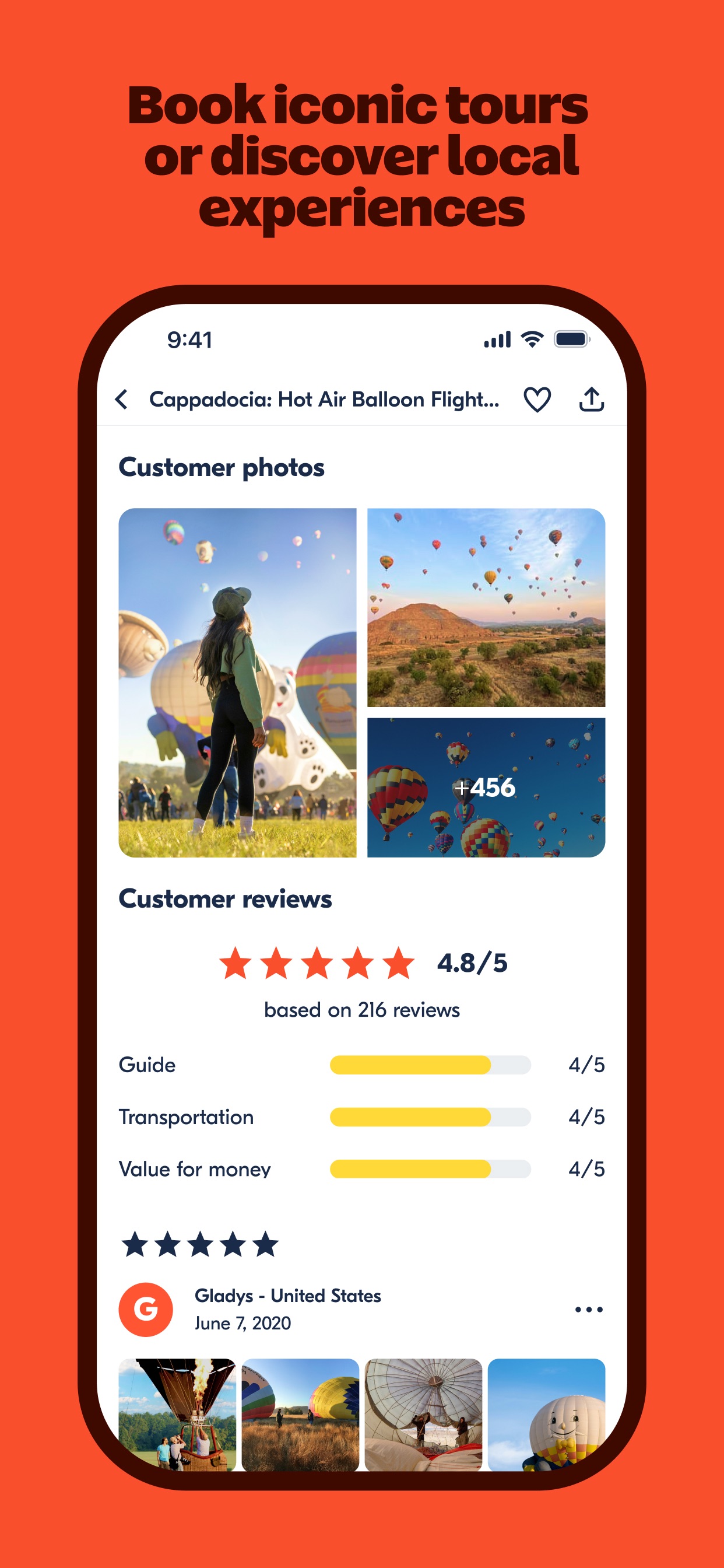 GetYourGuide App Store screenshot 6: Book iconic tours or discover local experiences