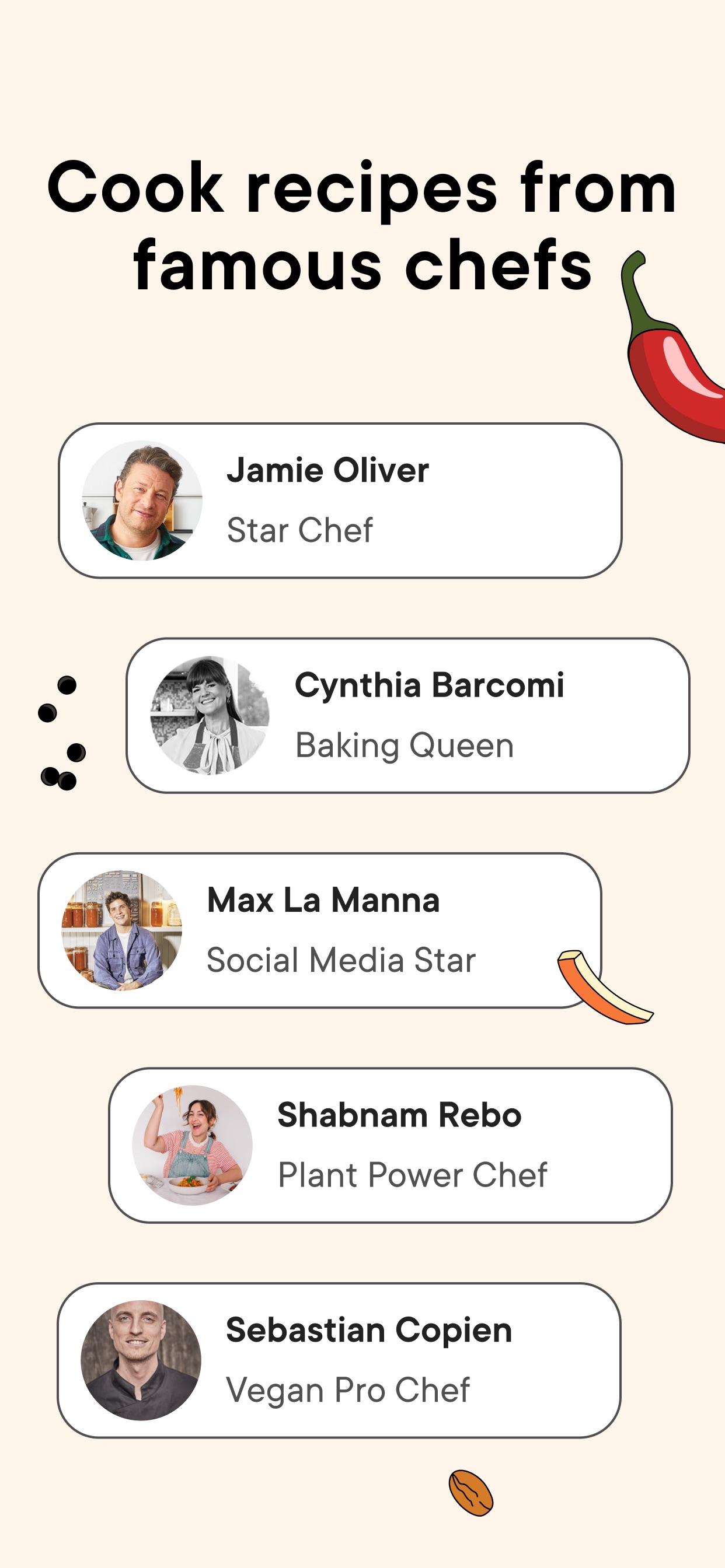 Kitchen Stories App Store screenshot 6: Cook recipes from
famous chefs
