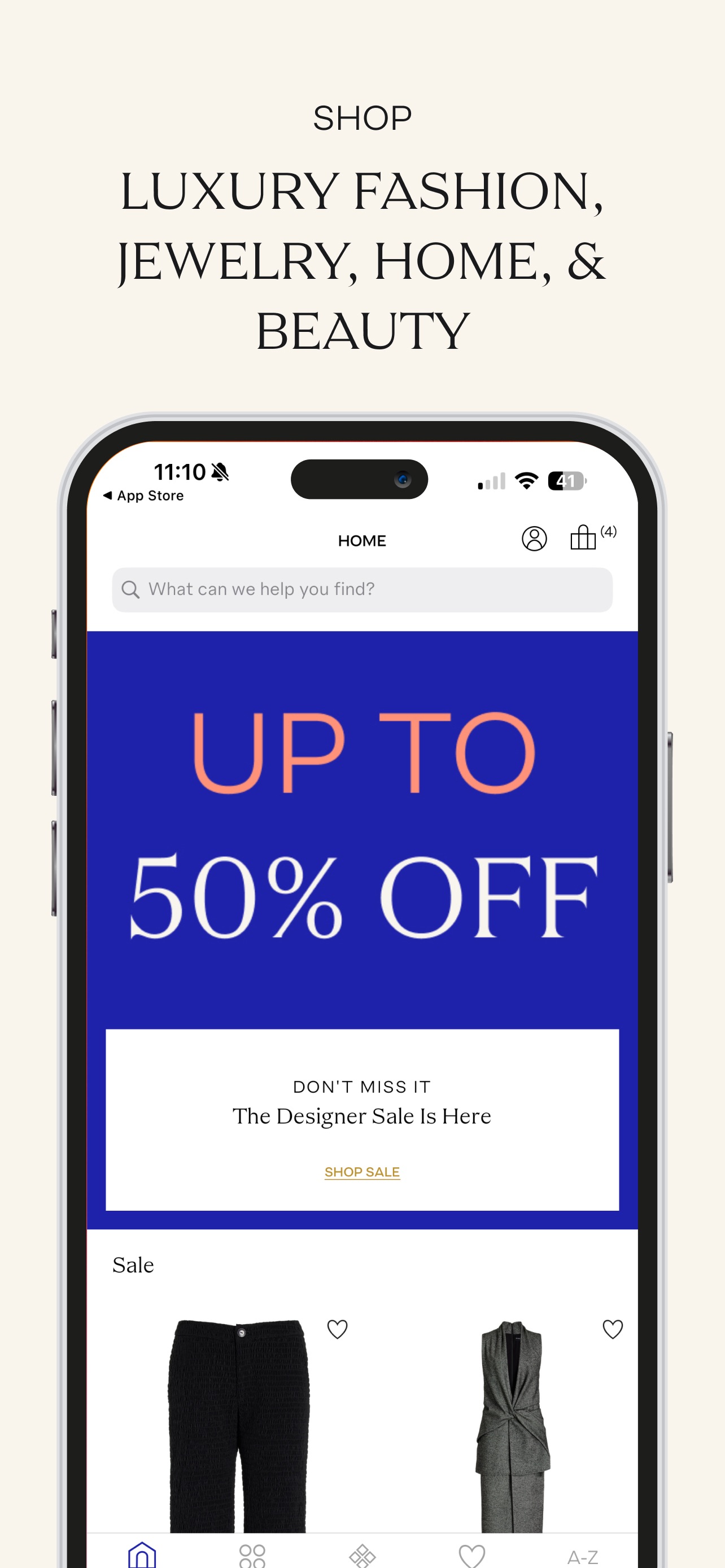 Moda Operandi App Store screenshot: SHOP
LUXURY FASHION, JEWELRY, HOME, & BEAUTY