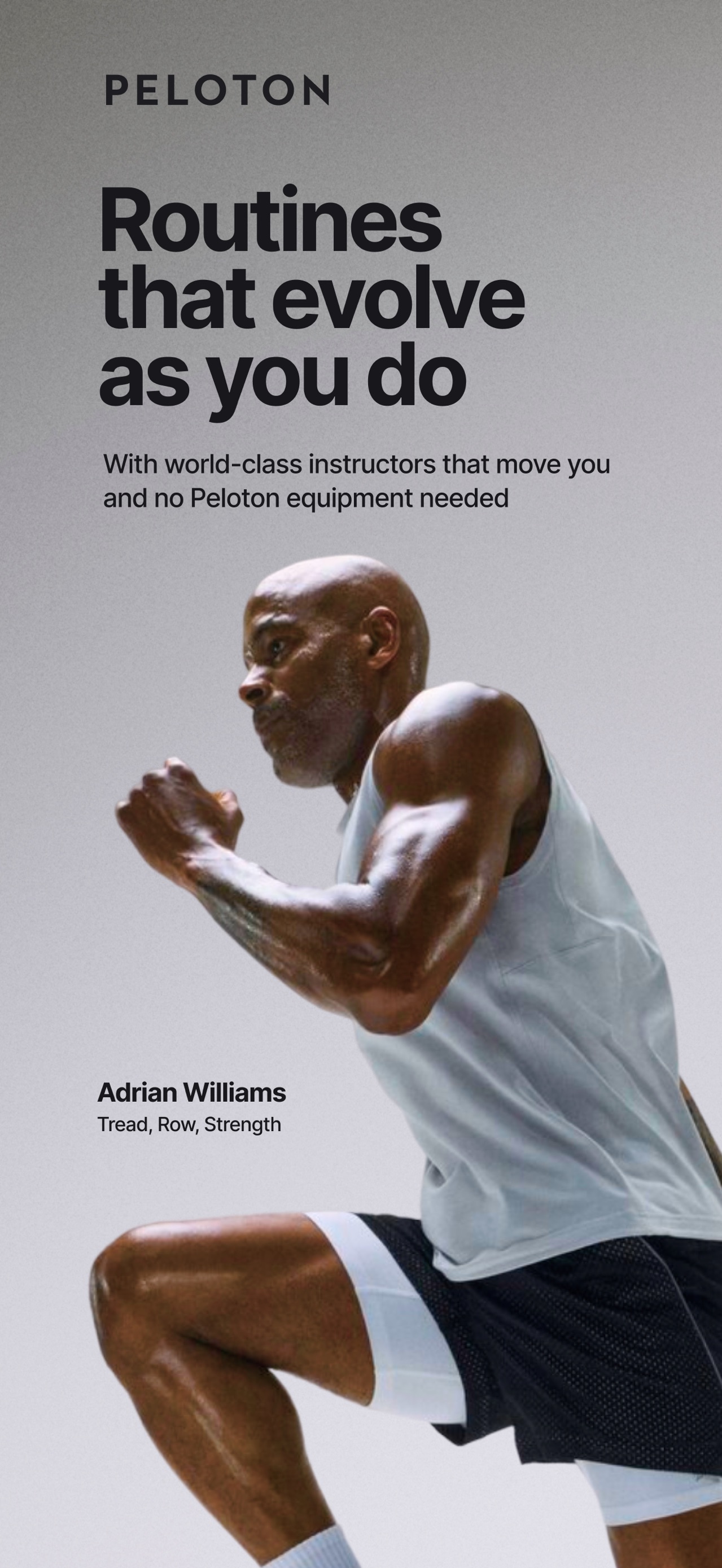 Peloton App Store screenshot: Routines that evolve as you do
With world-class instructors that move you and no Peloton equipment needed