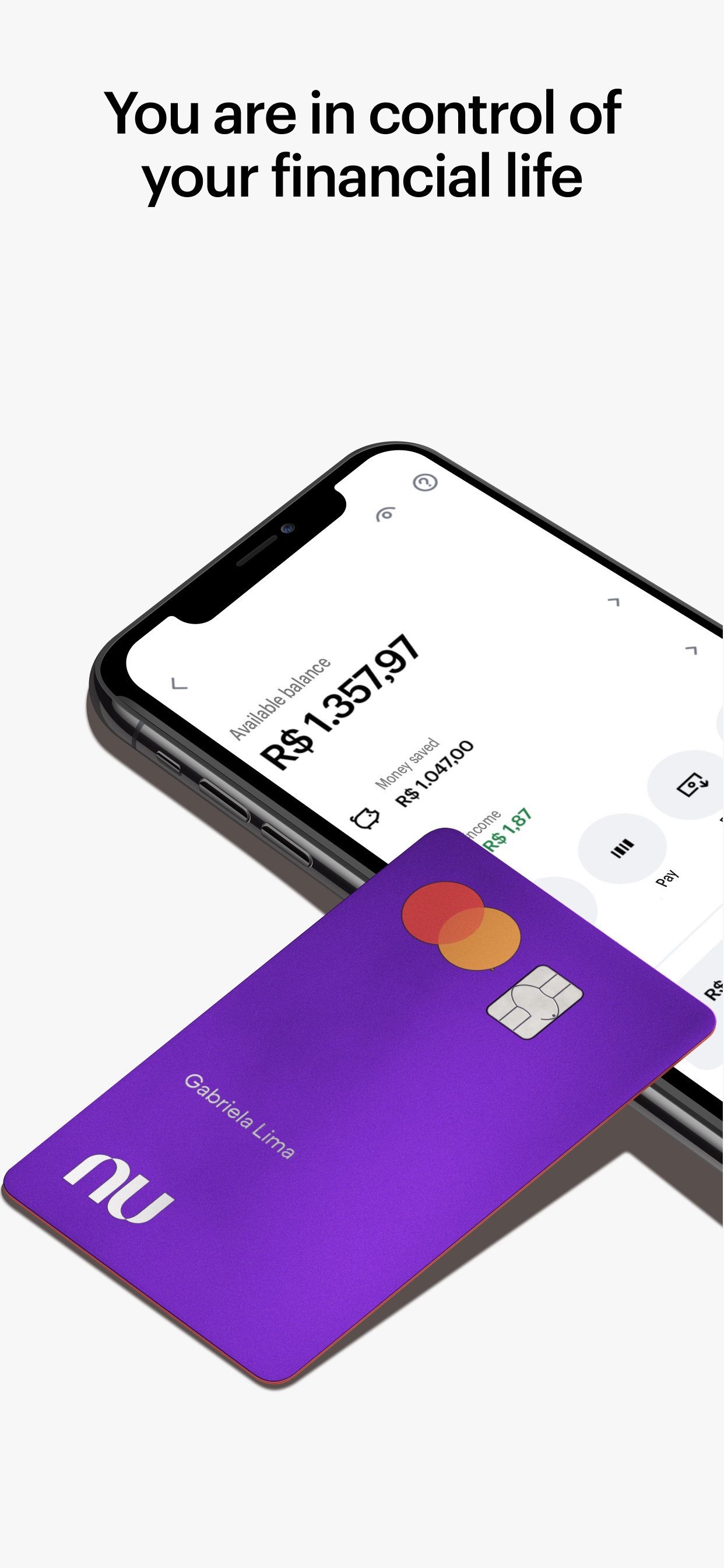 Nu App Store screenshot 6: You are in control of your financial life