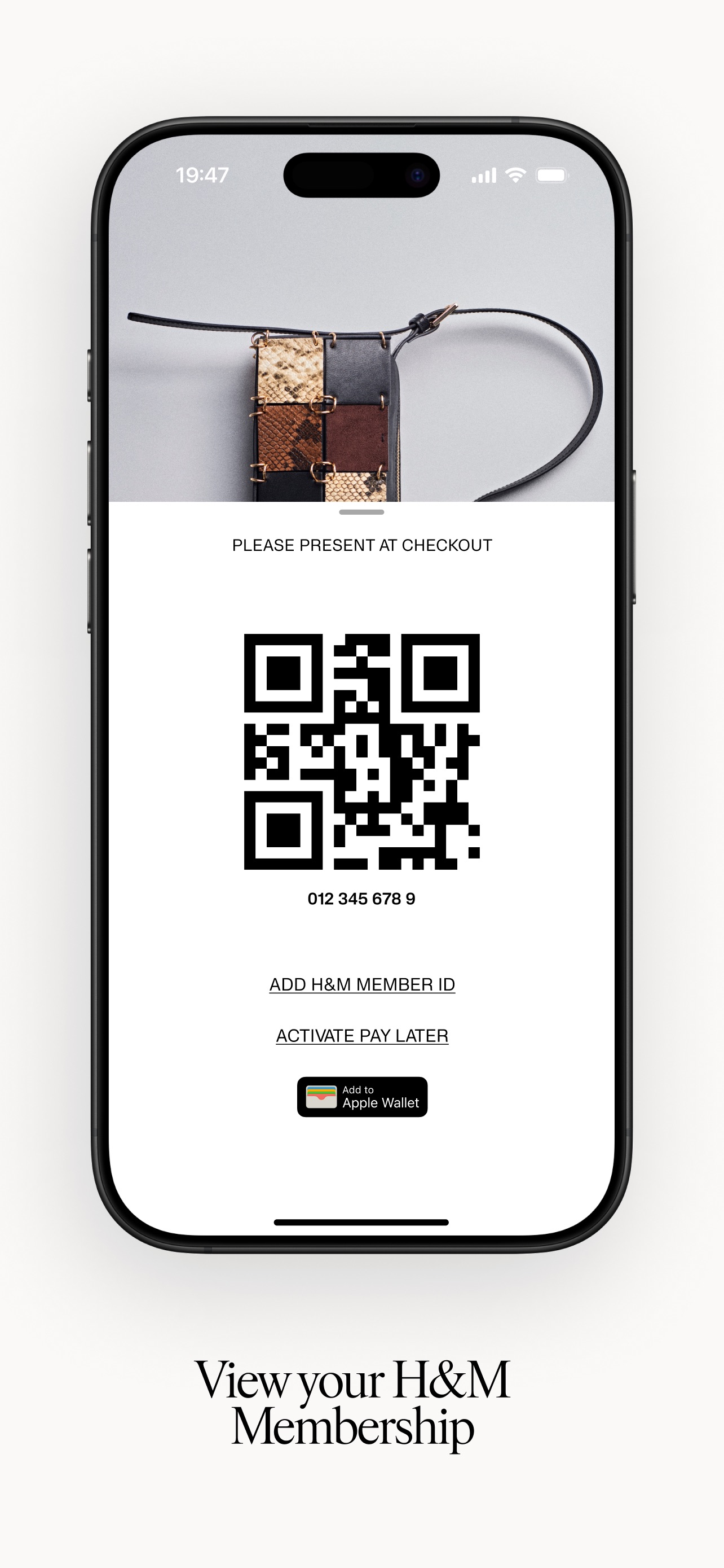 H&M App Store screenshot 6: View your H&M Membership
