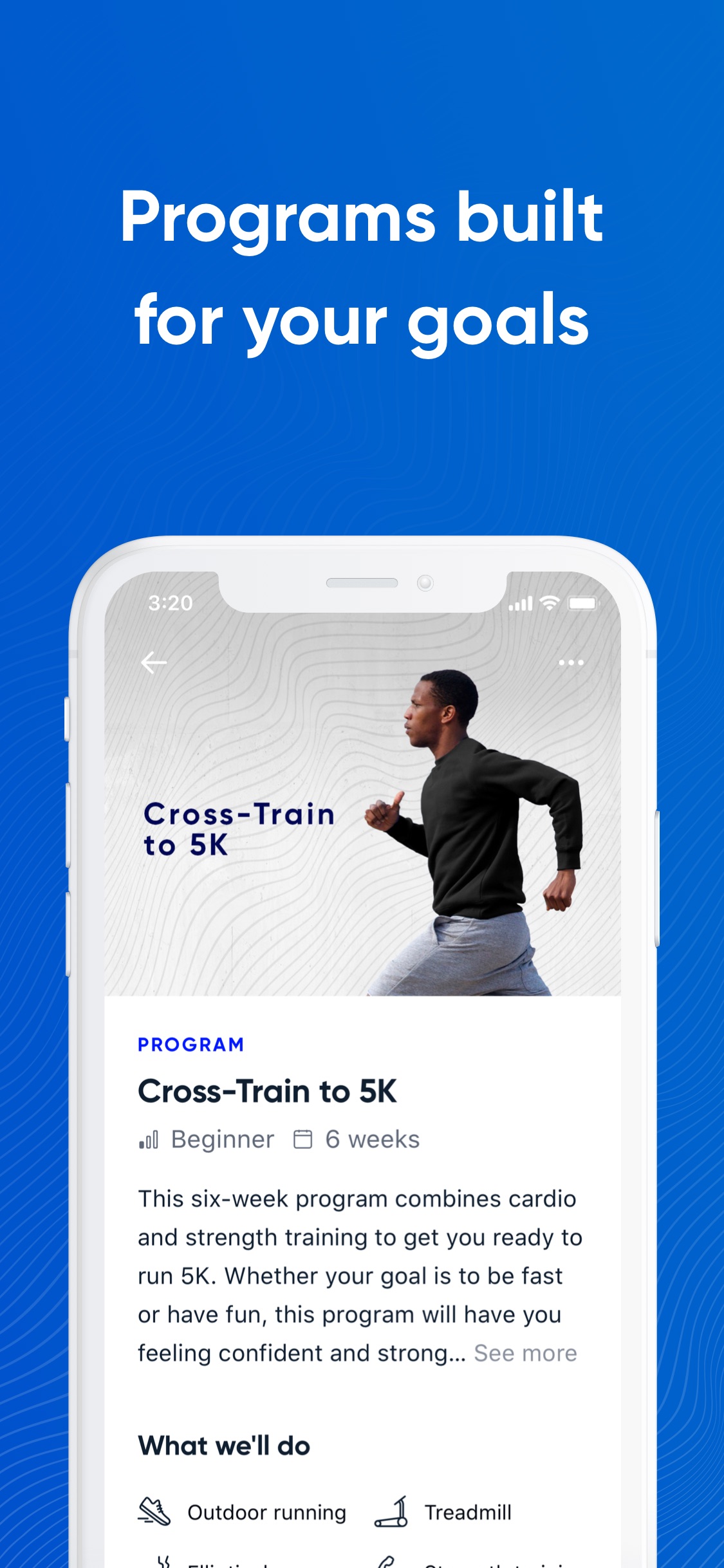 Aaptiv App Store screenshot 5: Programs built for your goals