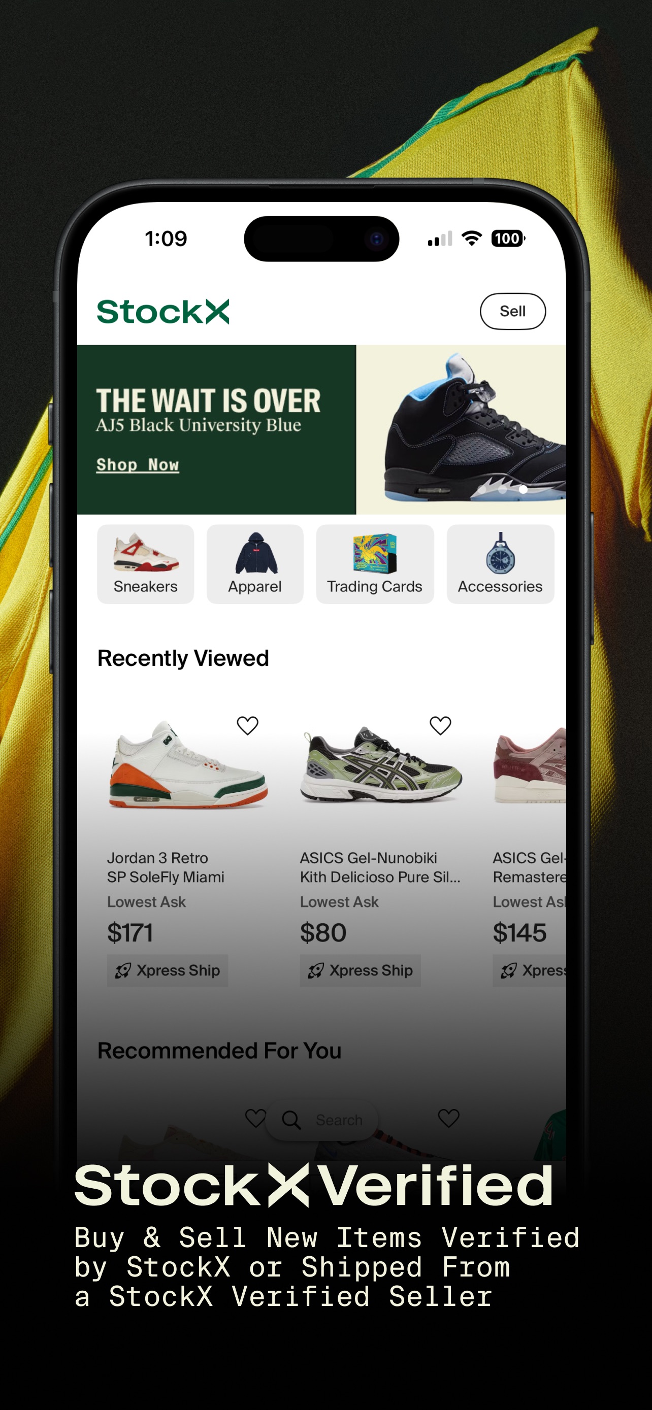 StockX App Store screenshot: StockX Verified
Buy & Sell New Items Verified by StockX or Shipped From a StockX Verified Seller