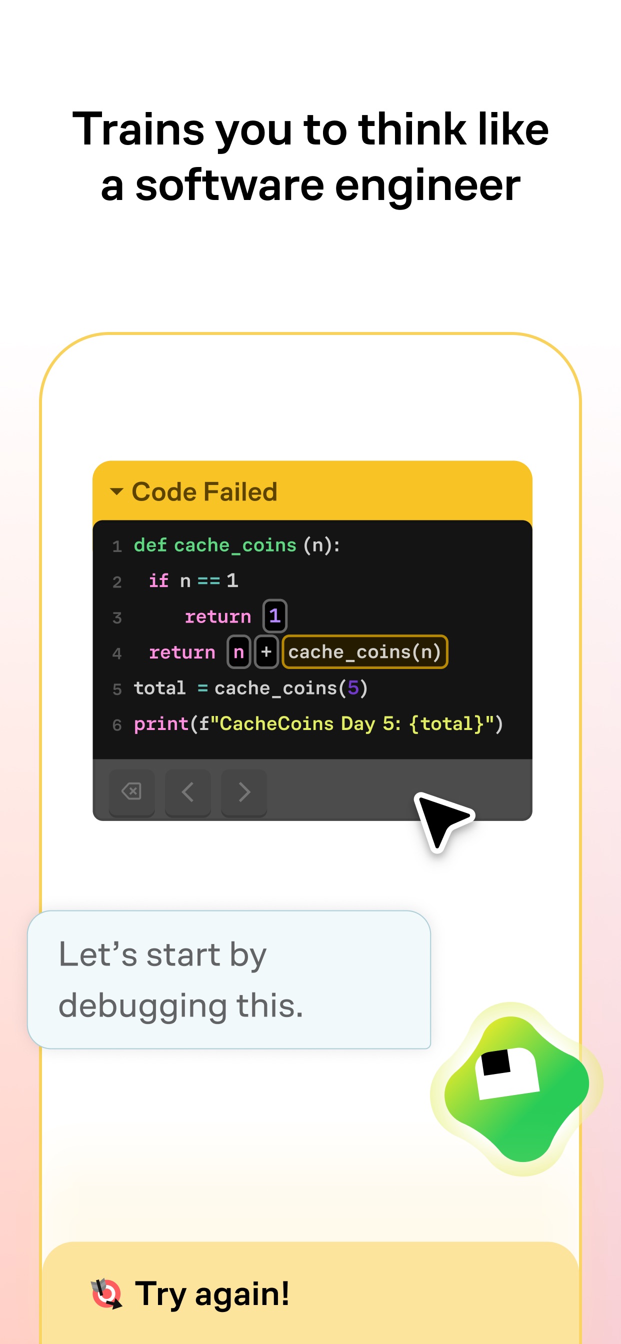 Brilliant App Store screenshot 7: Trains you to think like a software engineer