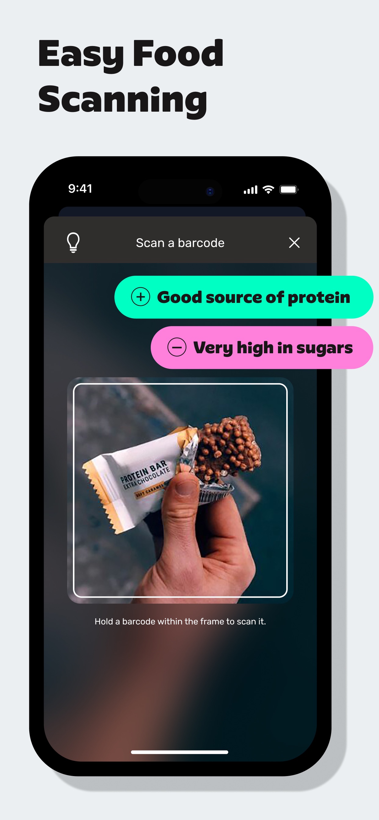 Yazio App Store screenshot: Easy Food Scanning
