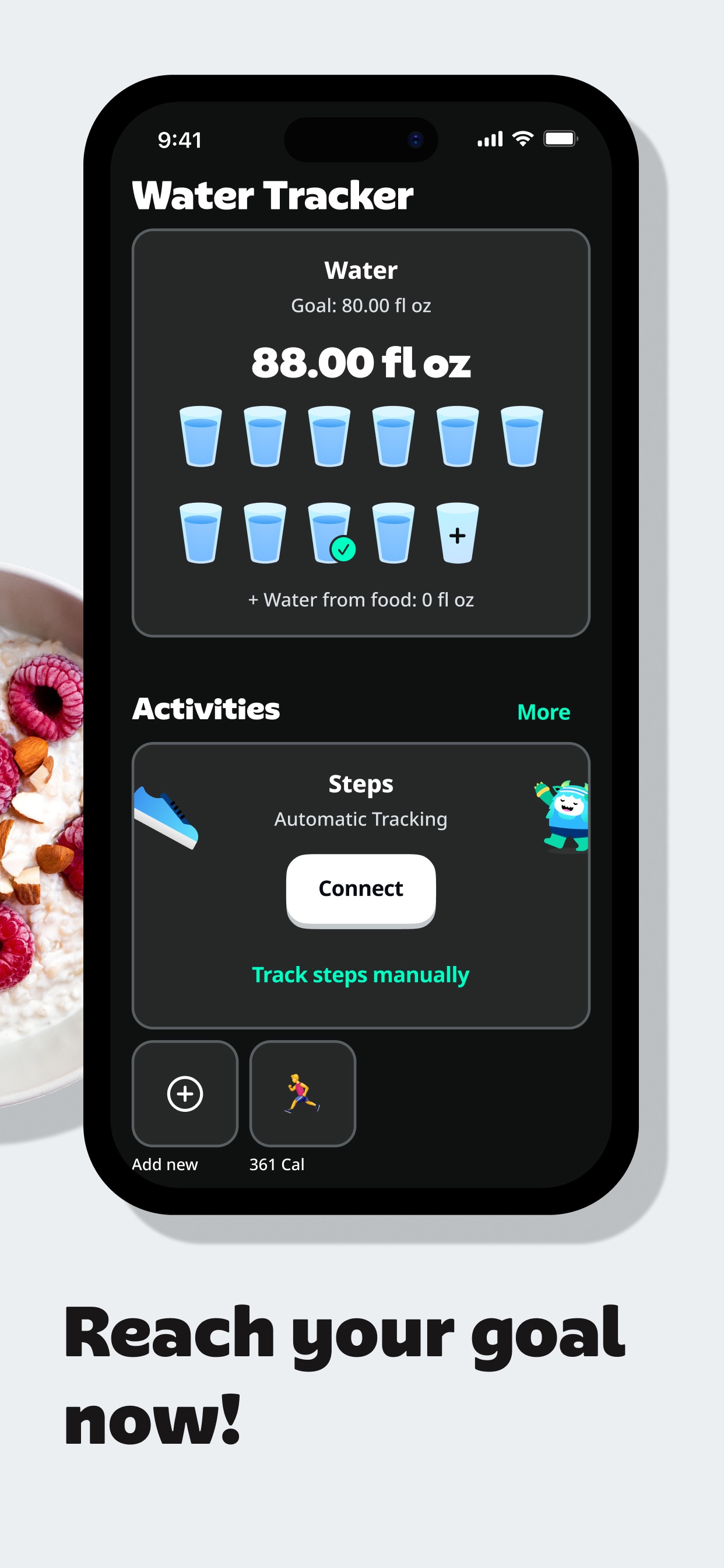 Yazio App Store screenshot 5: Reach your goal now!