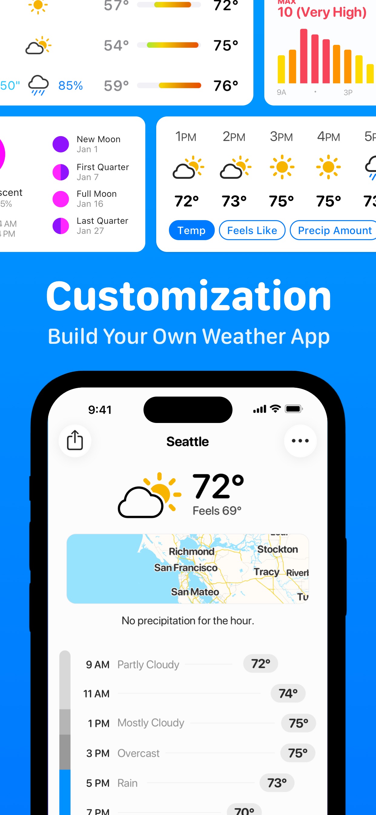 CARROT Weather App Store screenshot 7: Customization Build Your Own Weather App